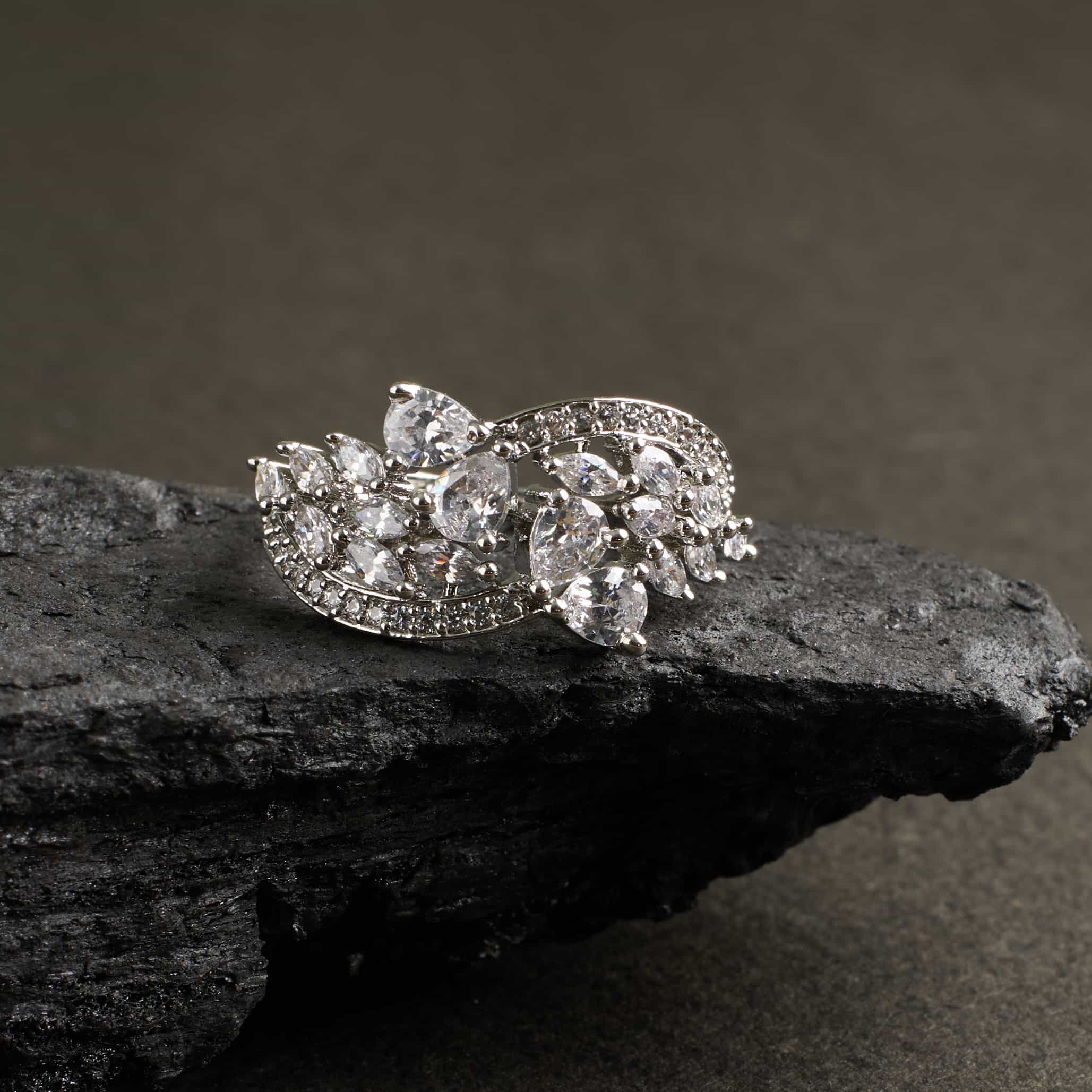 The Silver Luminous Crest Ring