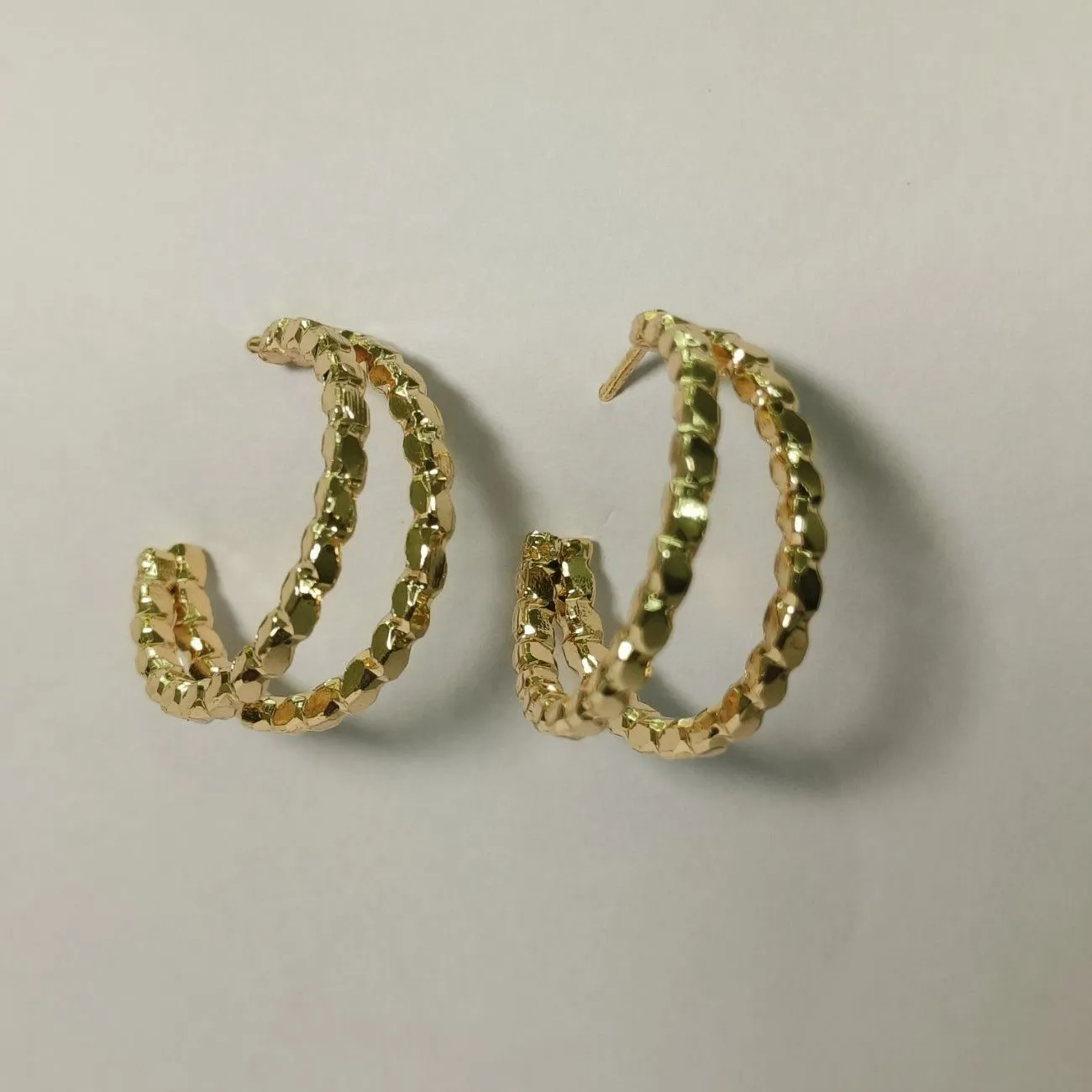 Golden Ripple Duo Half Hoops