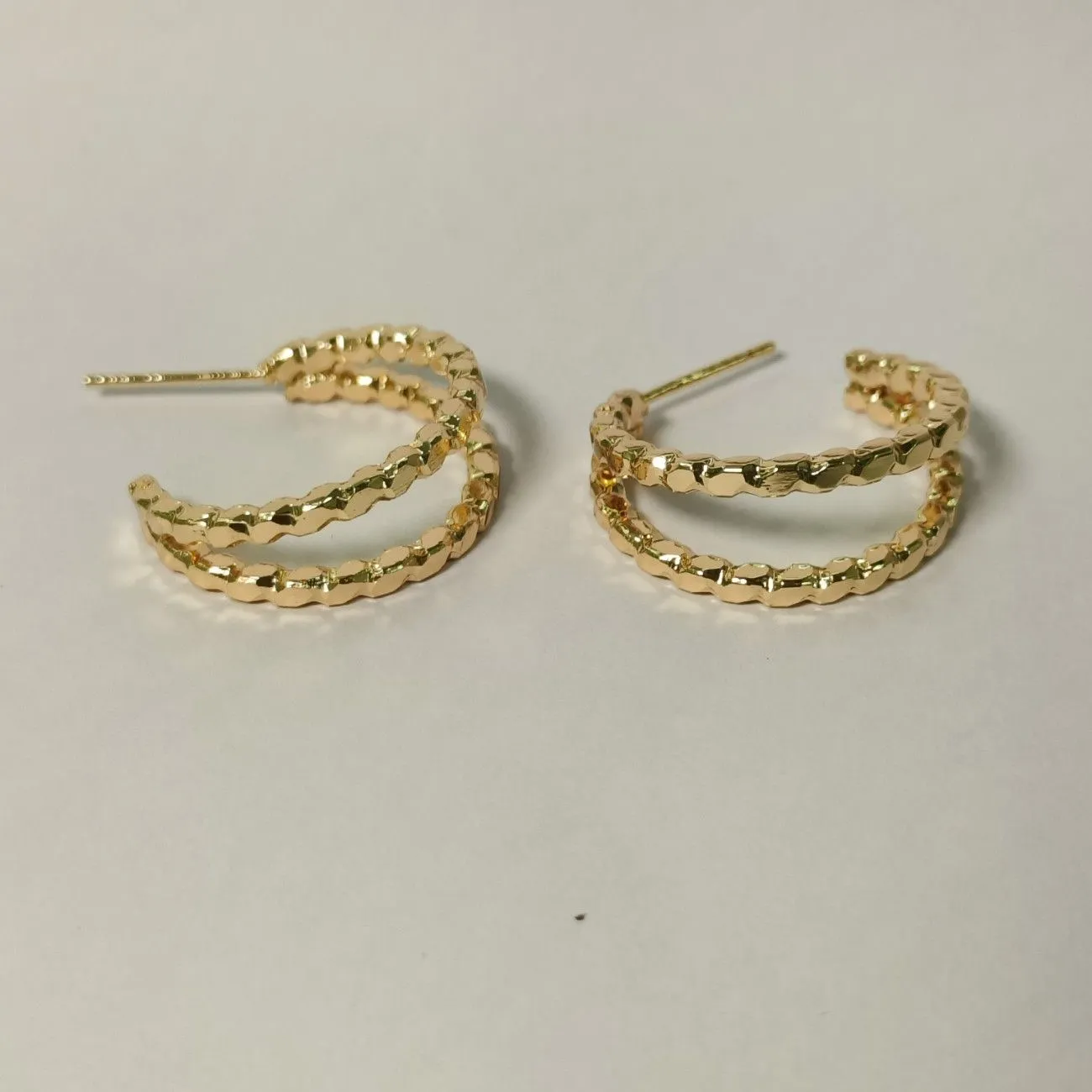 Golden Ripple Duo Half Hoops