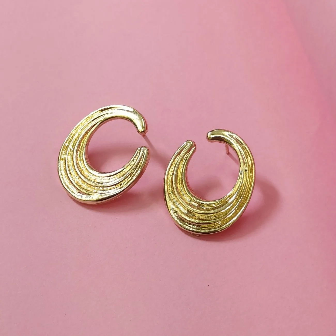 Golden Tide Statement Hoops
