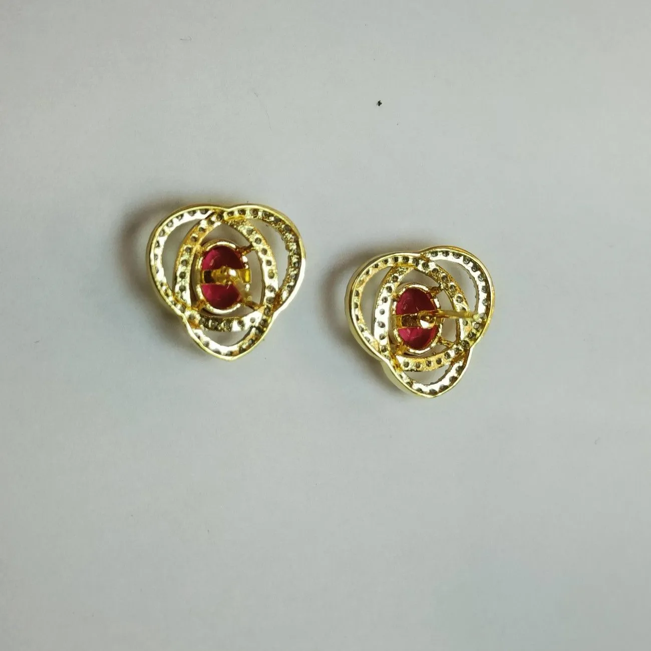 Red Vortex Halo Studs