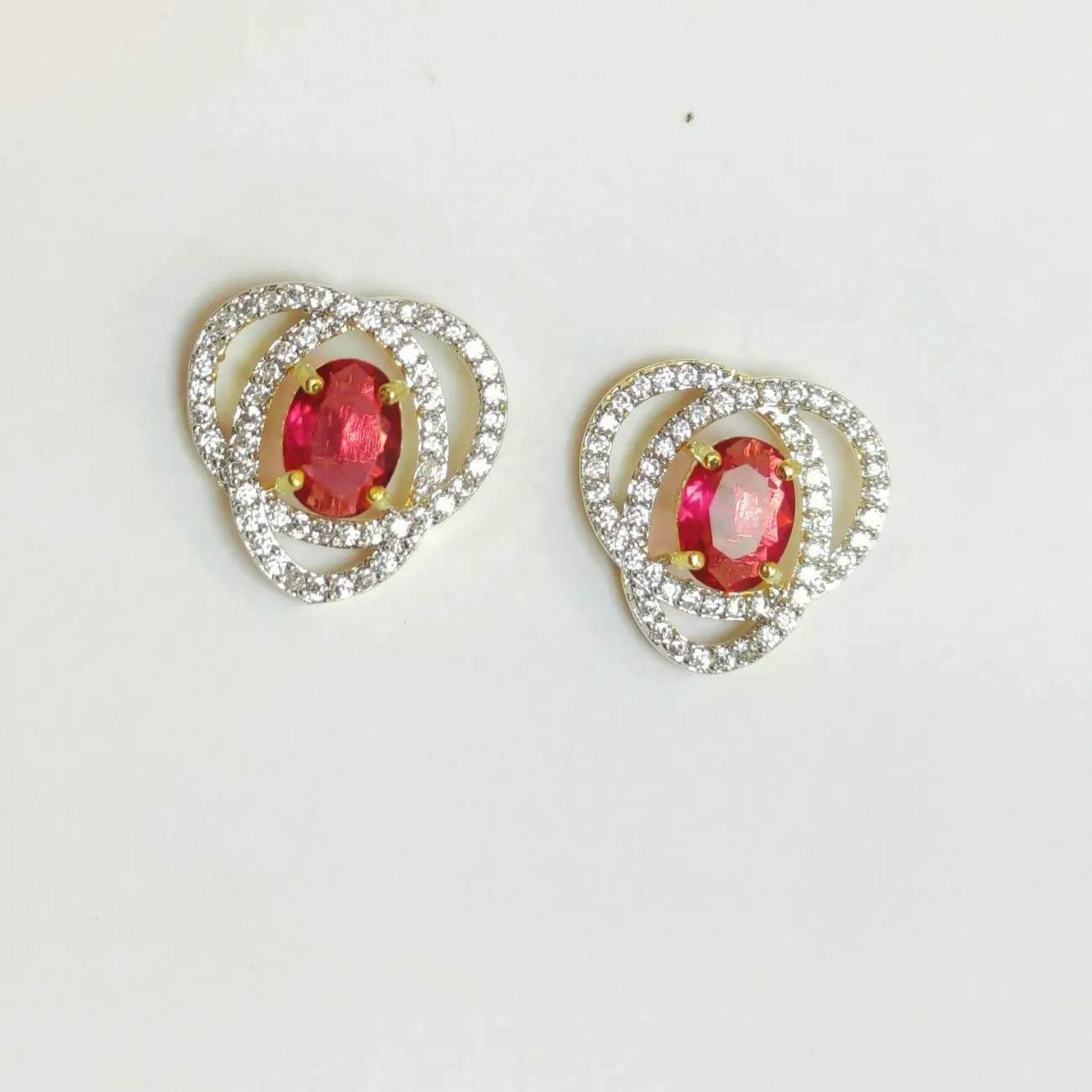 Red Vortex Halo Studs