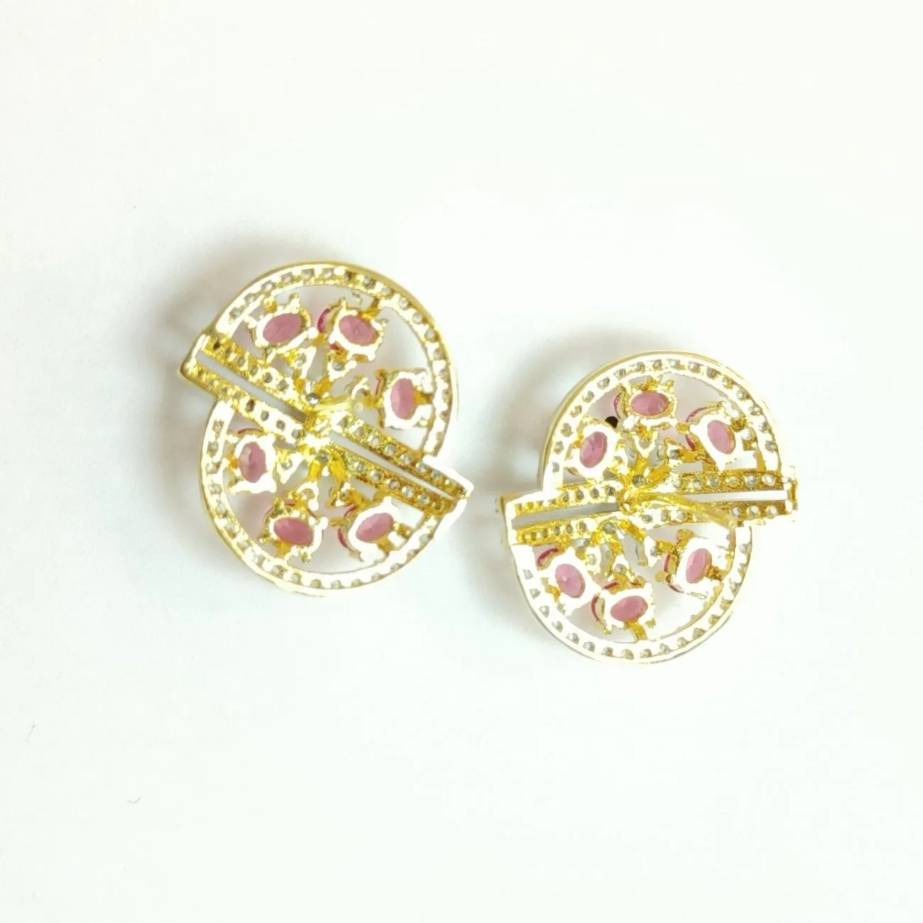 Crimson Mandala half cut designer Halo Studs