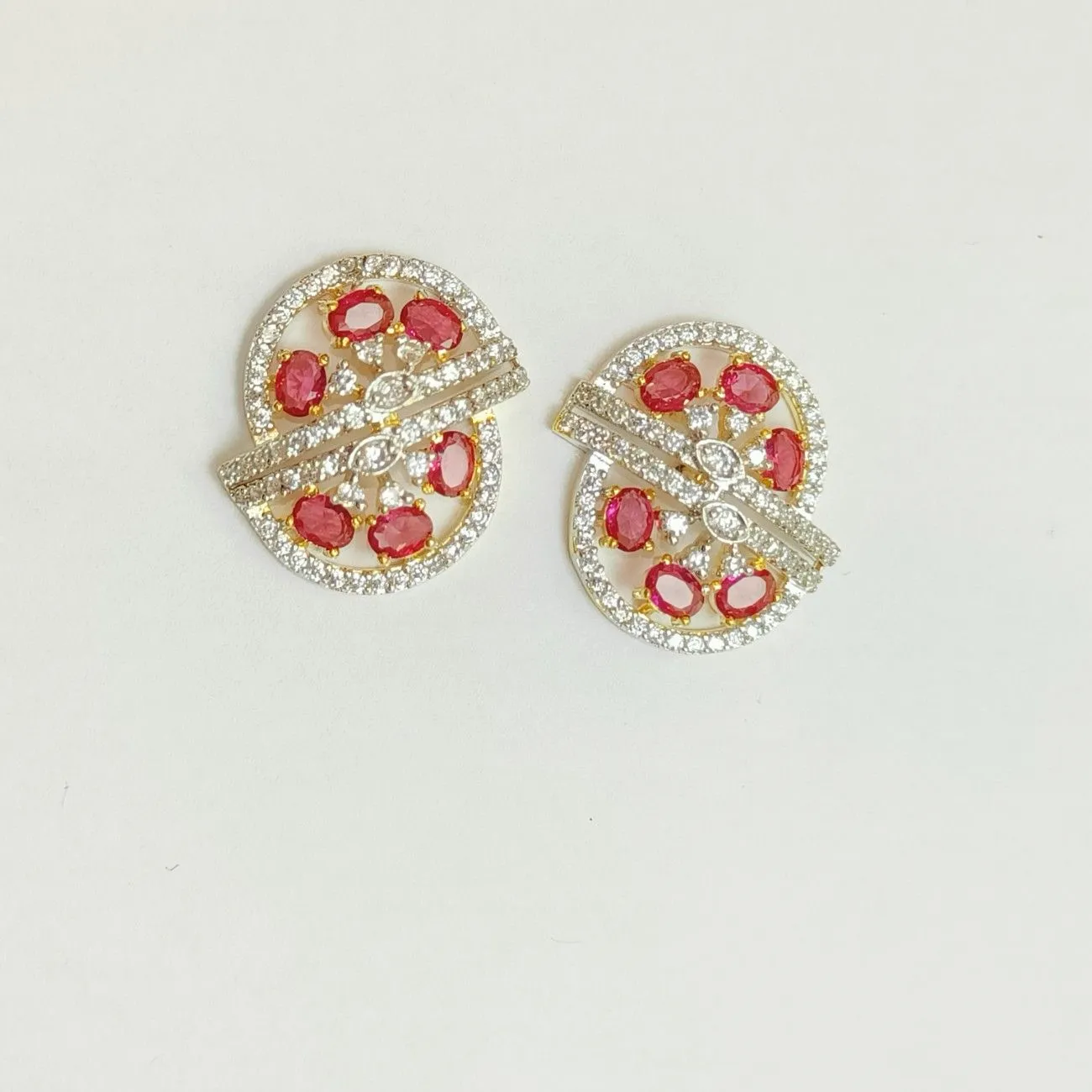 Crimson Mandala half cut designer Halo Studs