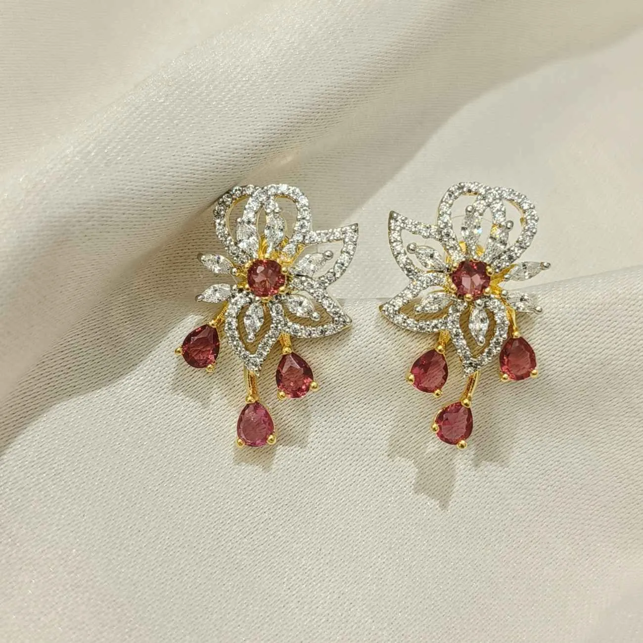 Gulriva Cascade Bloom Earrings