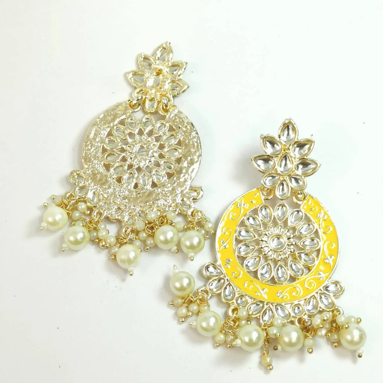 Nimoraa Surmayi Noor Chandbali Earrings