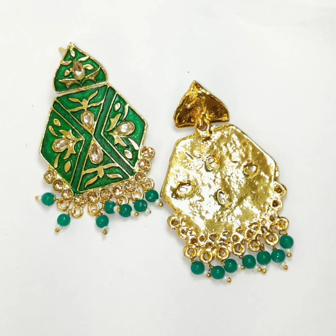 Nimoraa Zehreen Meenakari Drop Earrings
