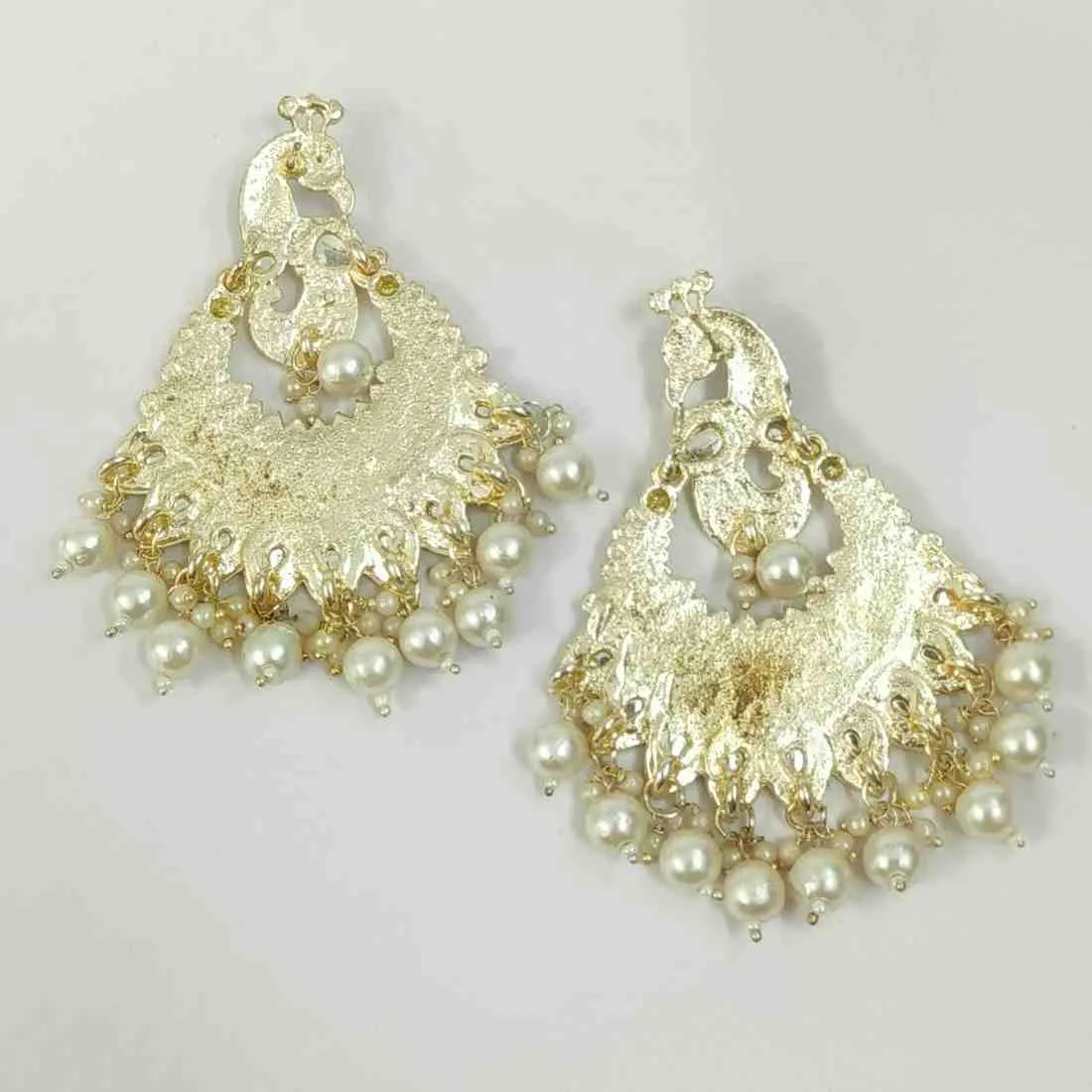 Nimoraa Mayurika Festive Chandbali Earrings