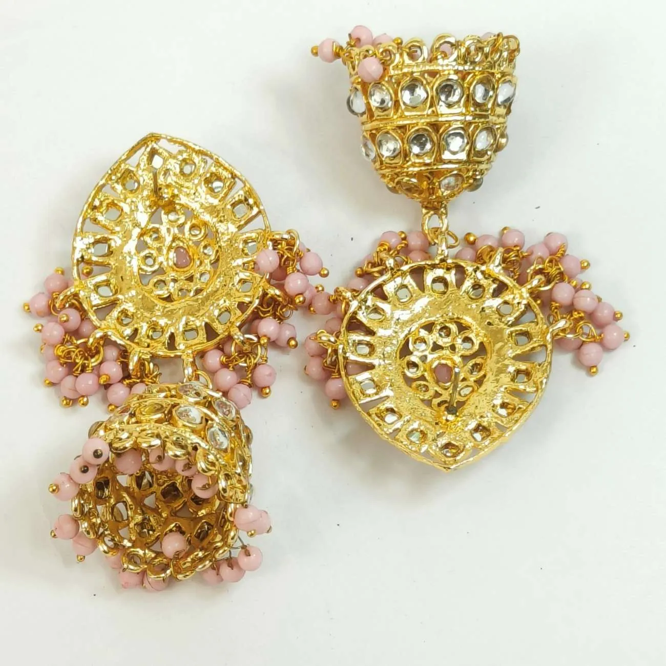 Nimoraa Gulnaar Mirror Jhumka Maang Tikka Set