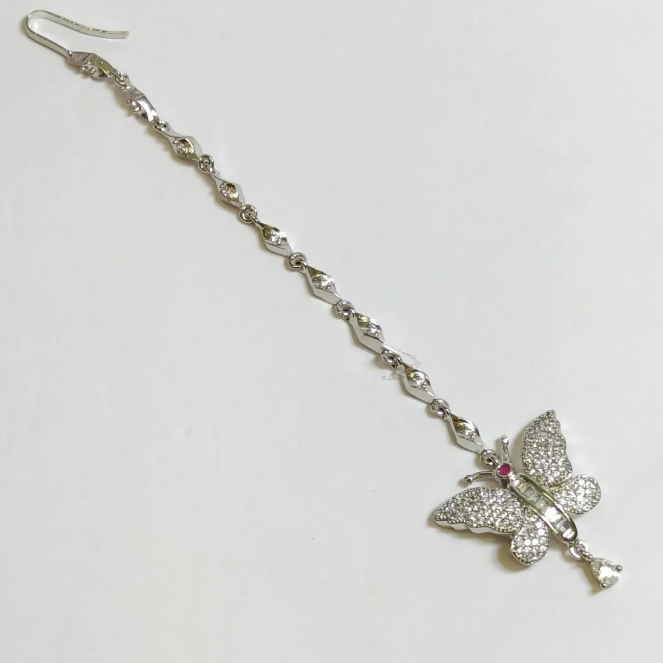 Nimoraa Crystal Flutter Butterfly Maangtikkaa