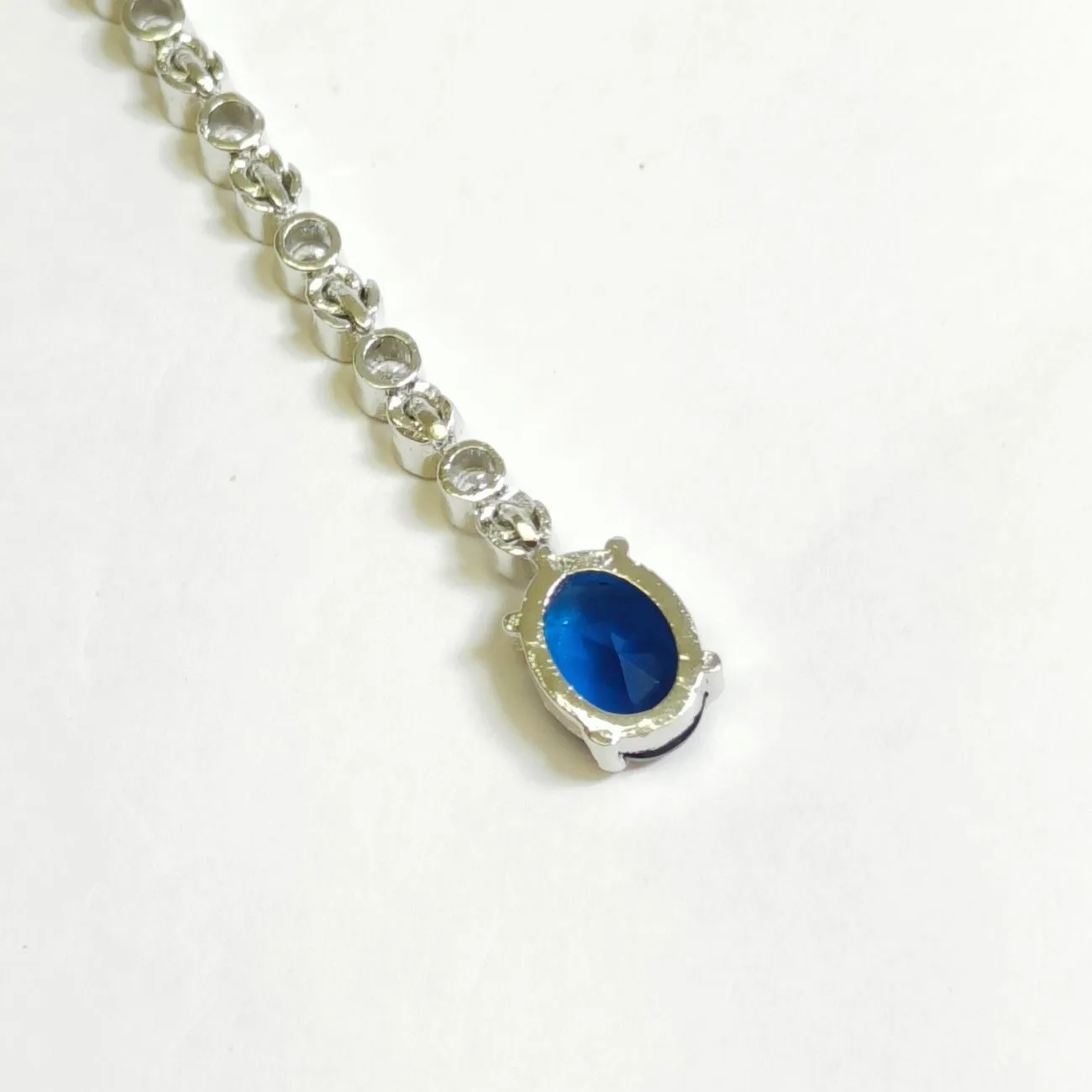 Nimoraa Royal Sapphire Solitaire Maangtikka