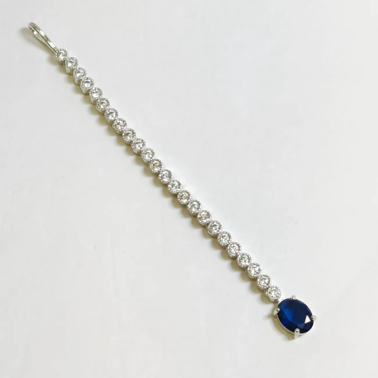 Nimoraa Royal Sapphire Solitaire Maangtikka