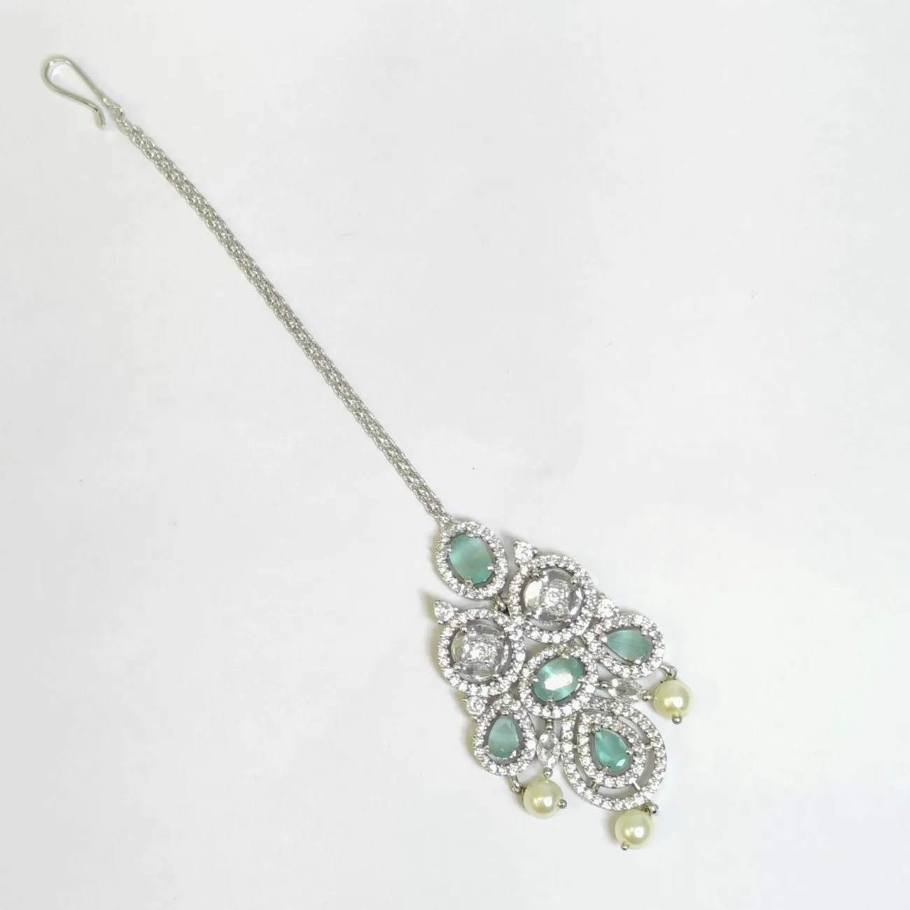 Nimoraa Mint pearl Grace Mangtikka