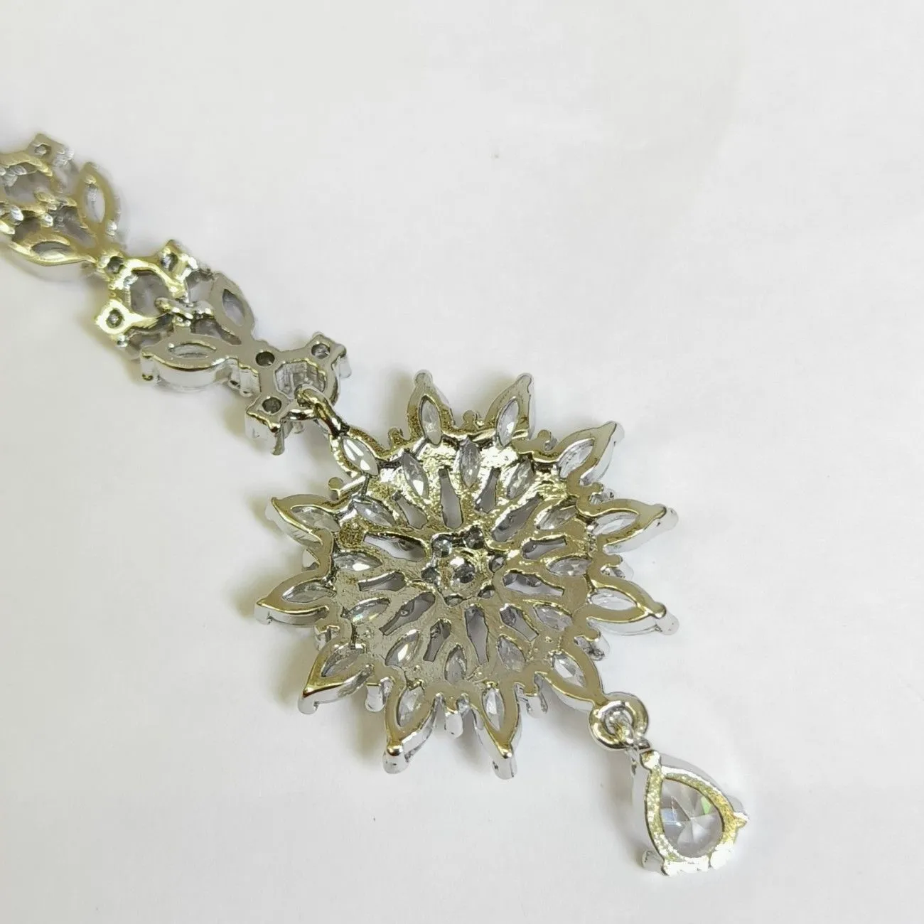 Nimoraa Noor Blossoms Silver Maangtikkaa