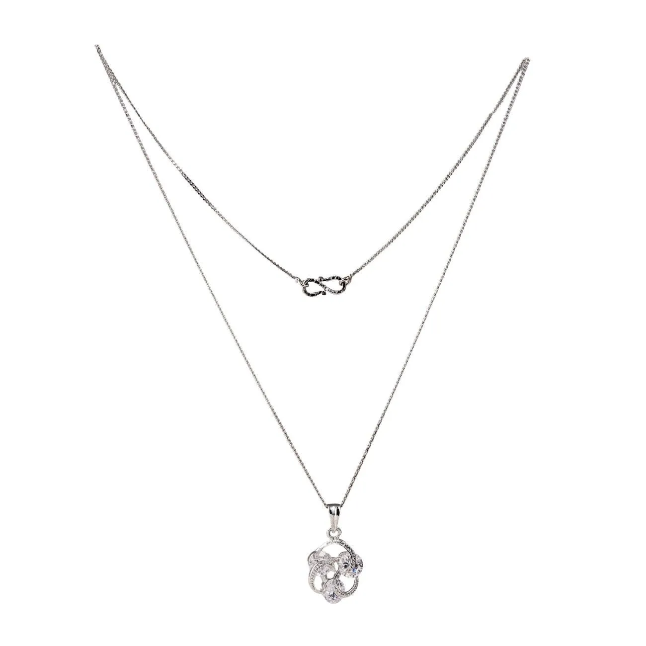 Nimoraa Circular Infinity Pendant Set