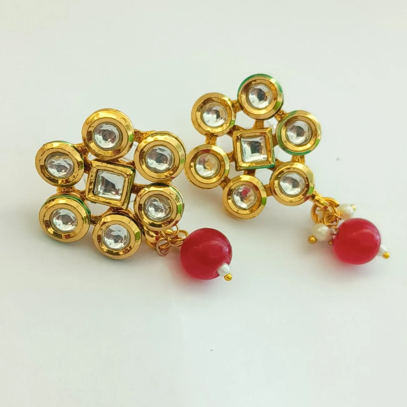 Nimoraa Ruby Kundan Grace Choker Set