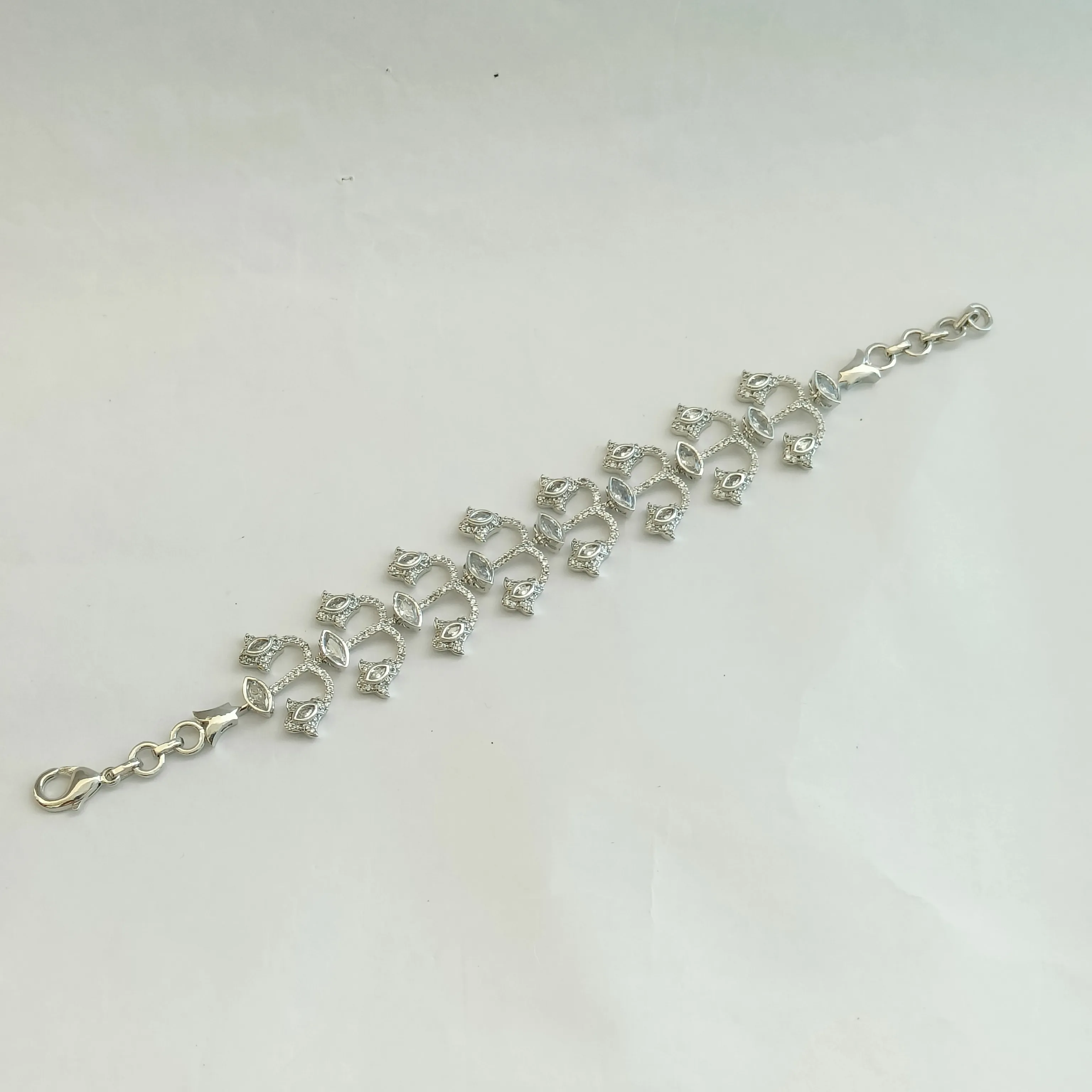 Royale Cascade Diamond Choker SetWith Chandelier Earrings and Bracelets