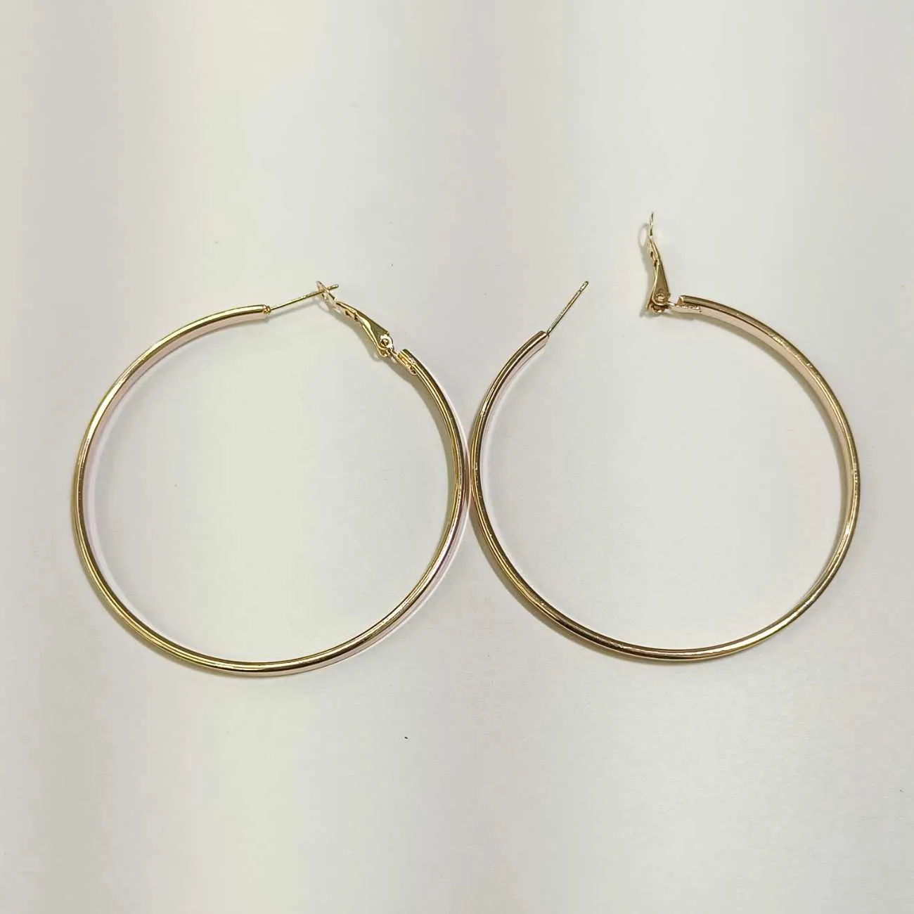 Dainty Sleek Rosegold Hoop Earrings
