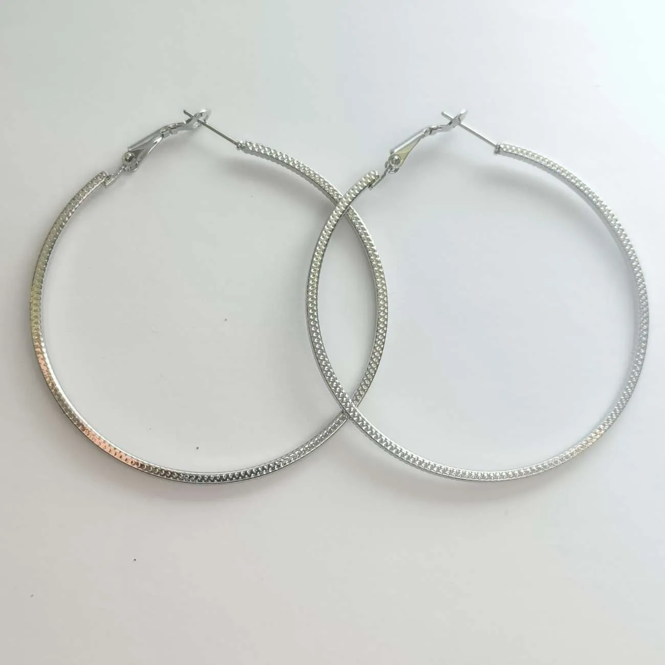 Celeste Textured Hoop Earrings Combo – Set of 2 Pairs