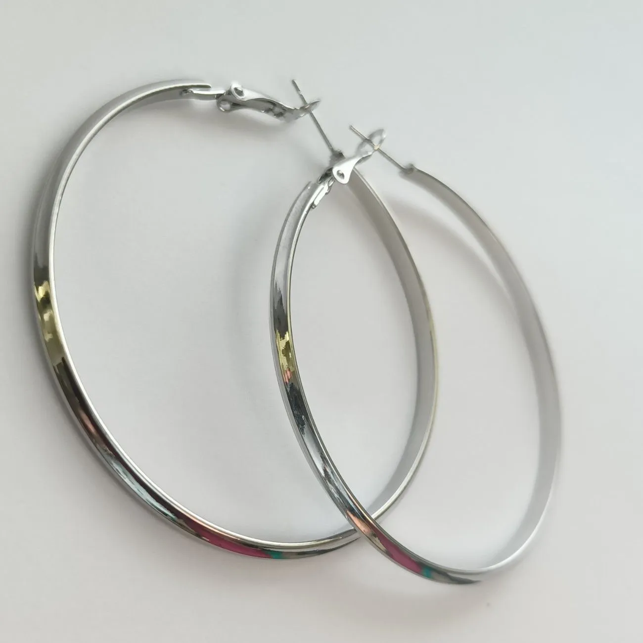 Aurora Classic Hoop Earrings – Silver Plated