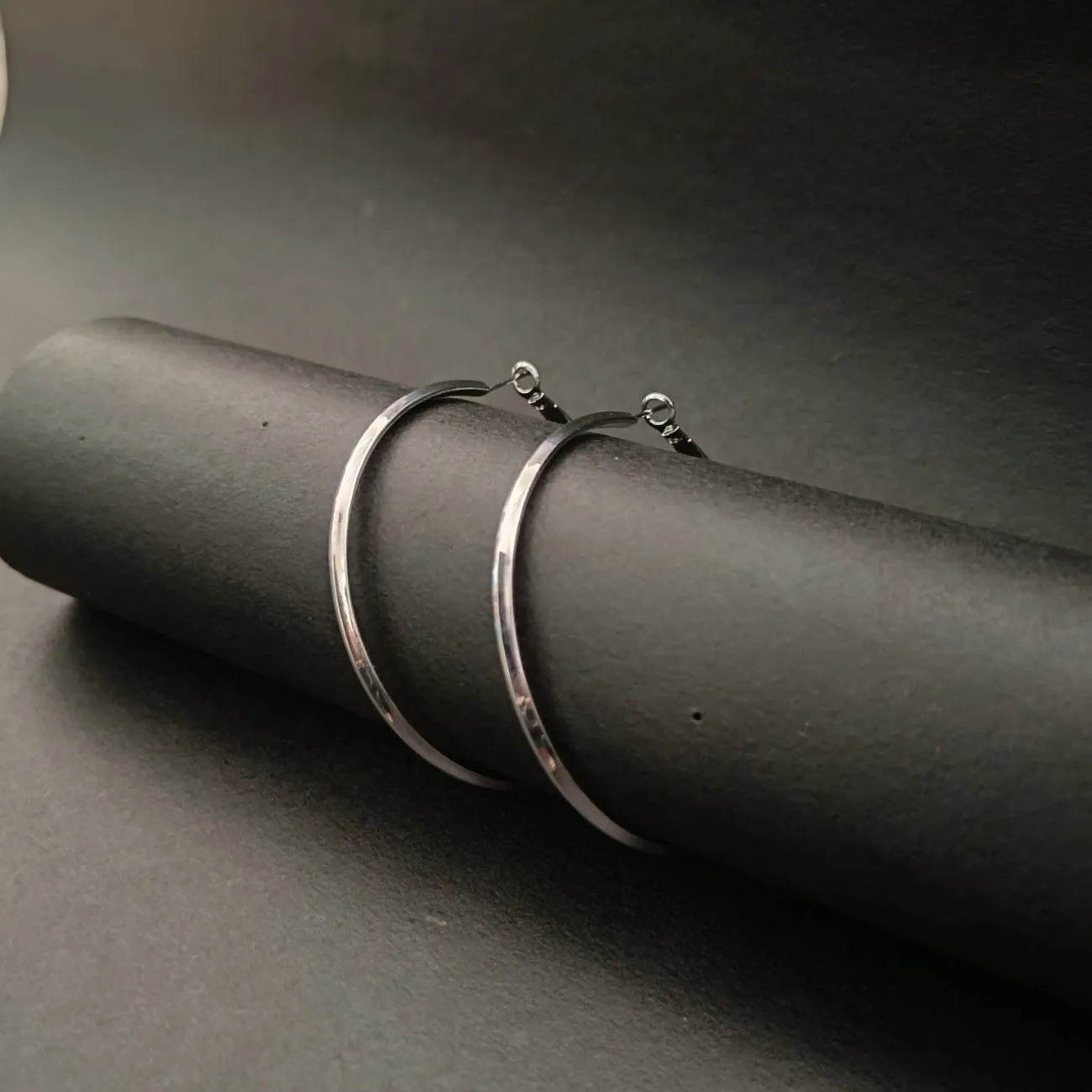 Aurora Classic Hoop Earrings – Silver Plated