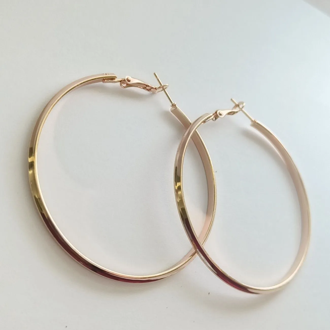 Aurora Classic Hoop Earrings – Rosegold Plated