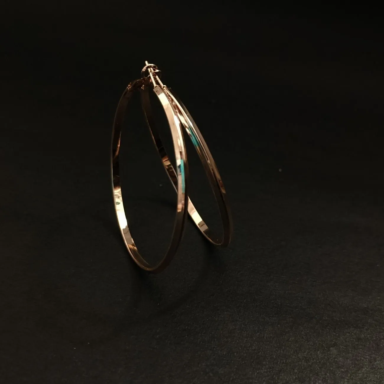 Aurora Classic Hoop Earrings – Rosegold Plated