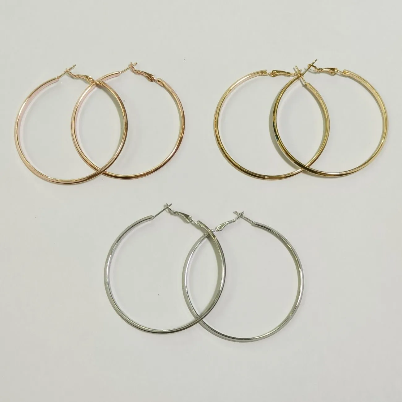 Aurora Classic Hoop Earrings Combo Of 3