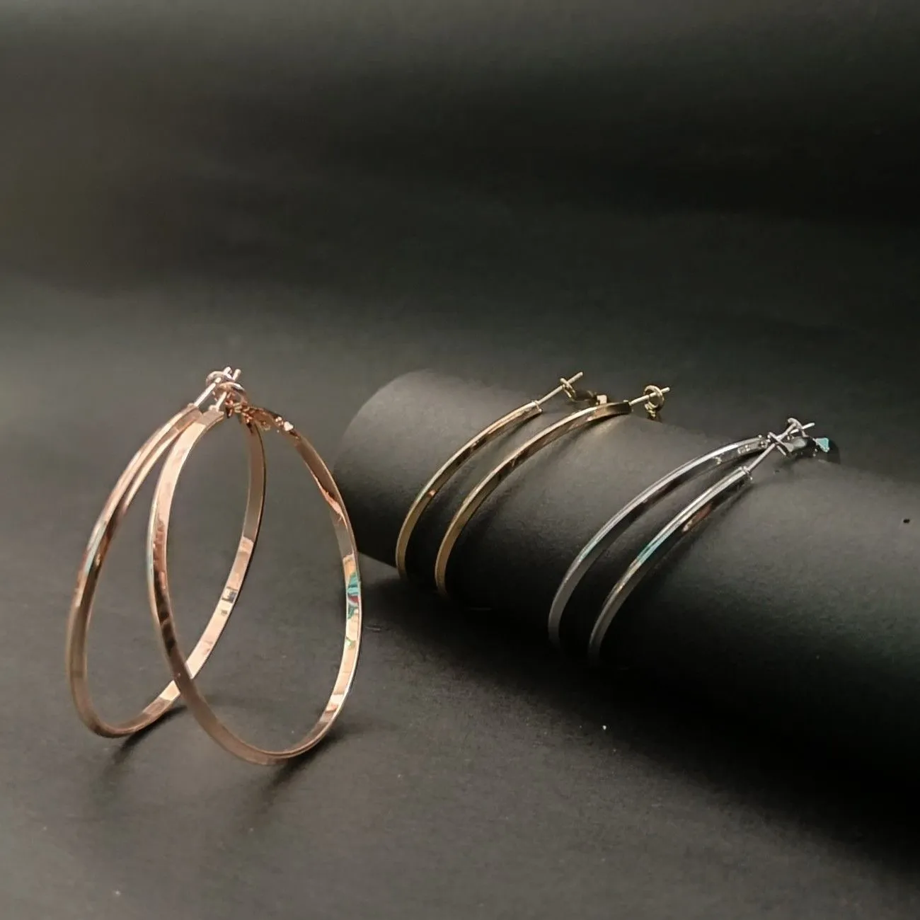 Aurora Classic Hoop Earrings Combo Of 3