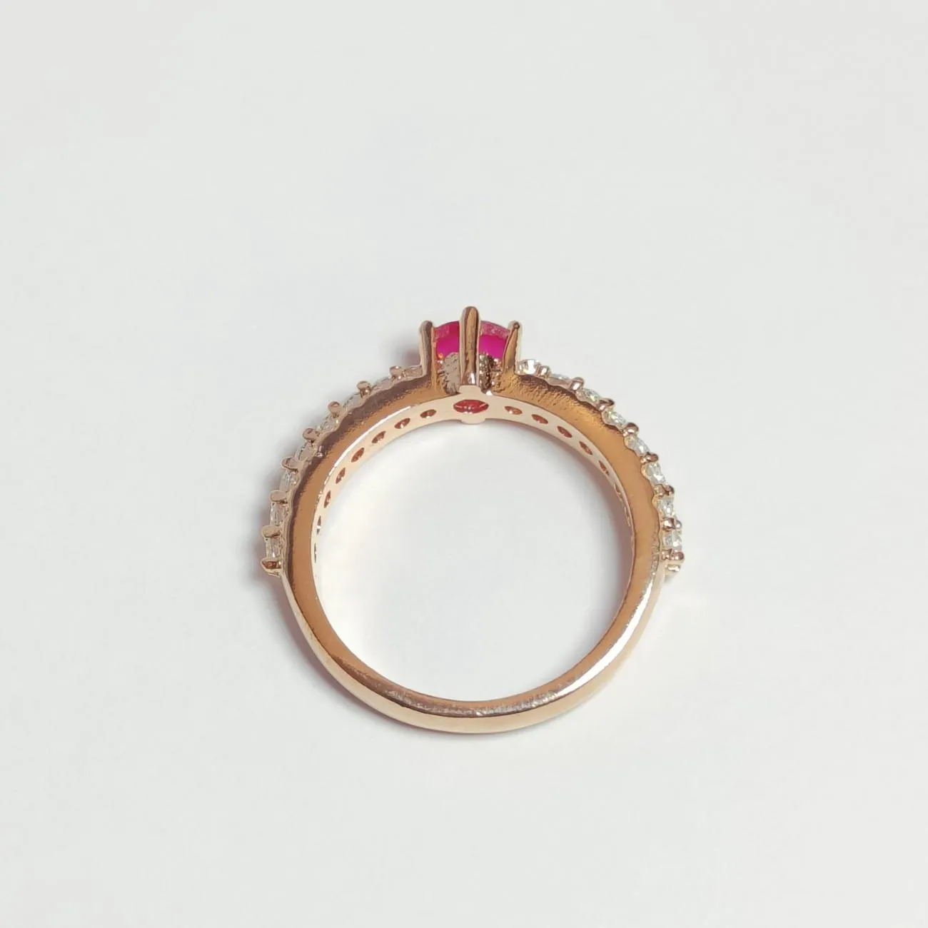 Ruby Belle Solitaire Ring