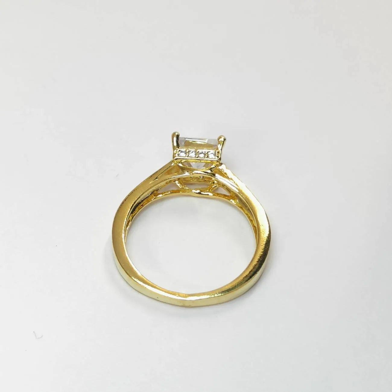 Regal Princess Solitaire Ring – Gold Plated