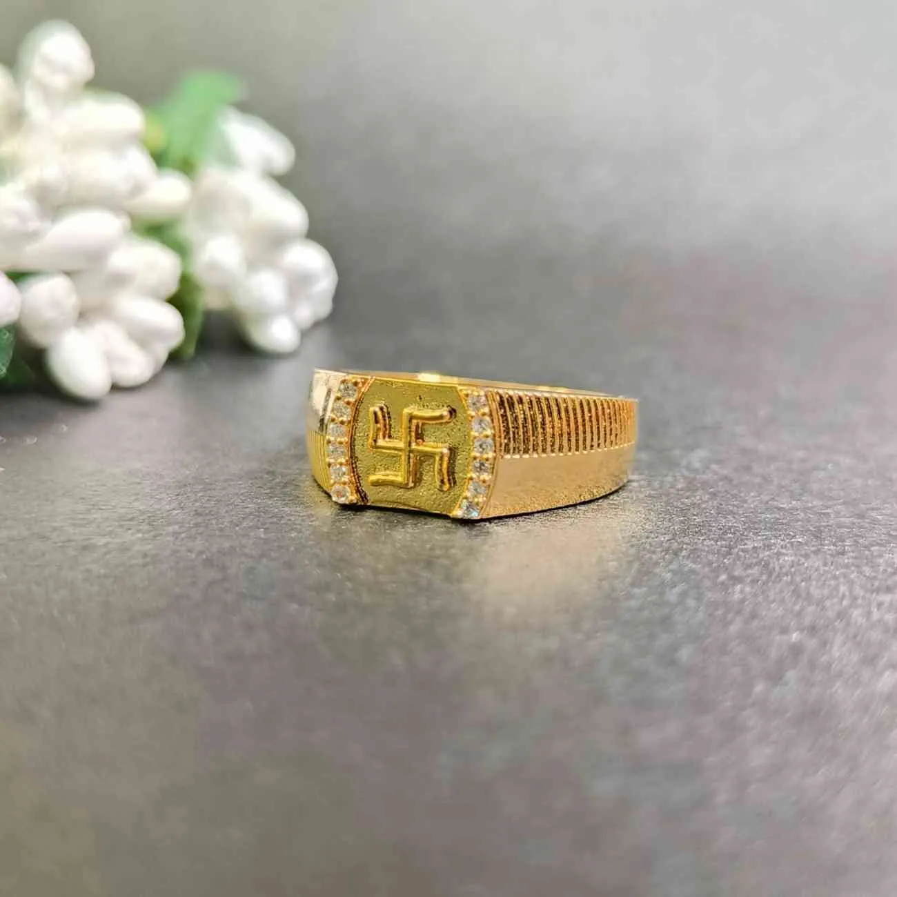 Shubh Crest Signet Unisex Ring