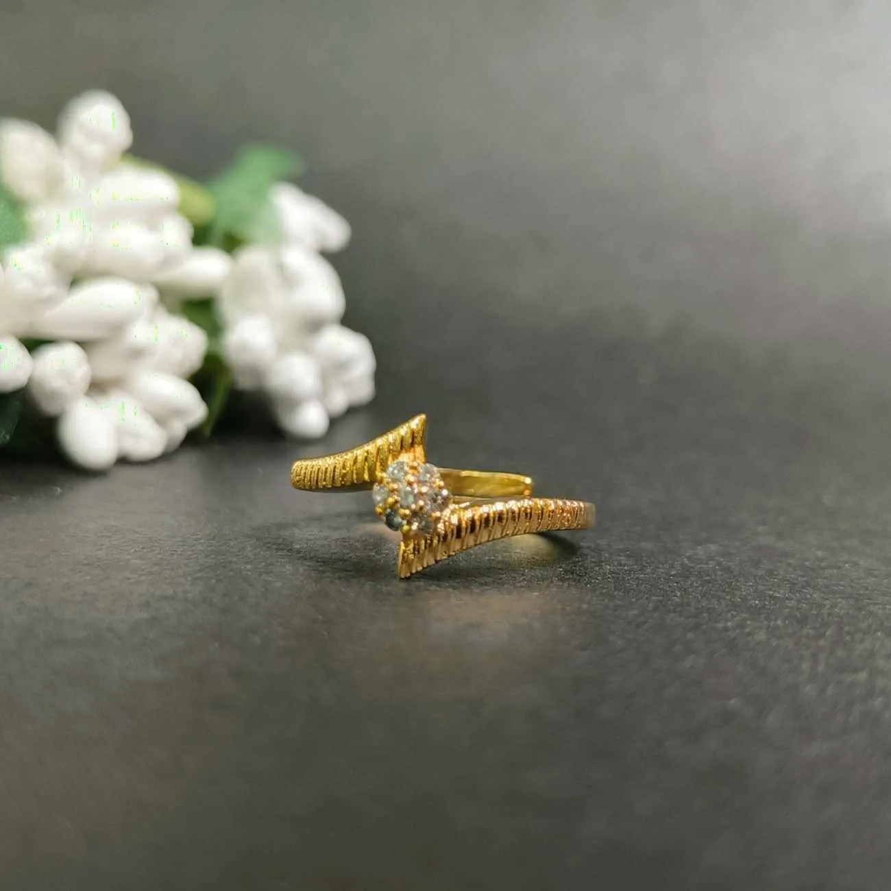 Aurelia Twist Bloom Adjustable Ring