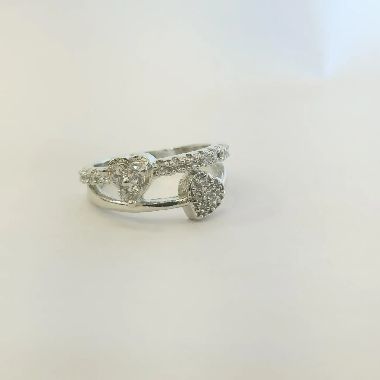 Twin Hearts Eternal Spark Ring