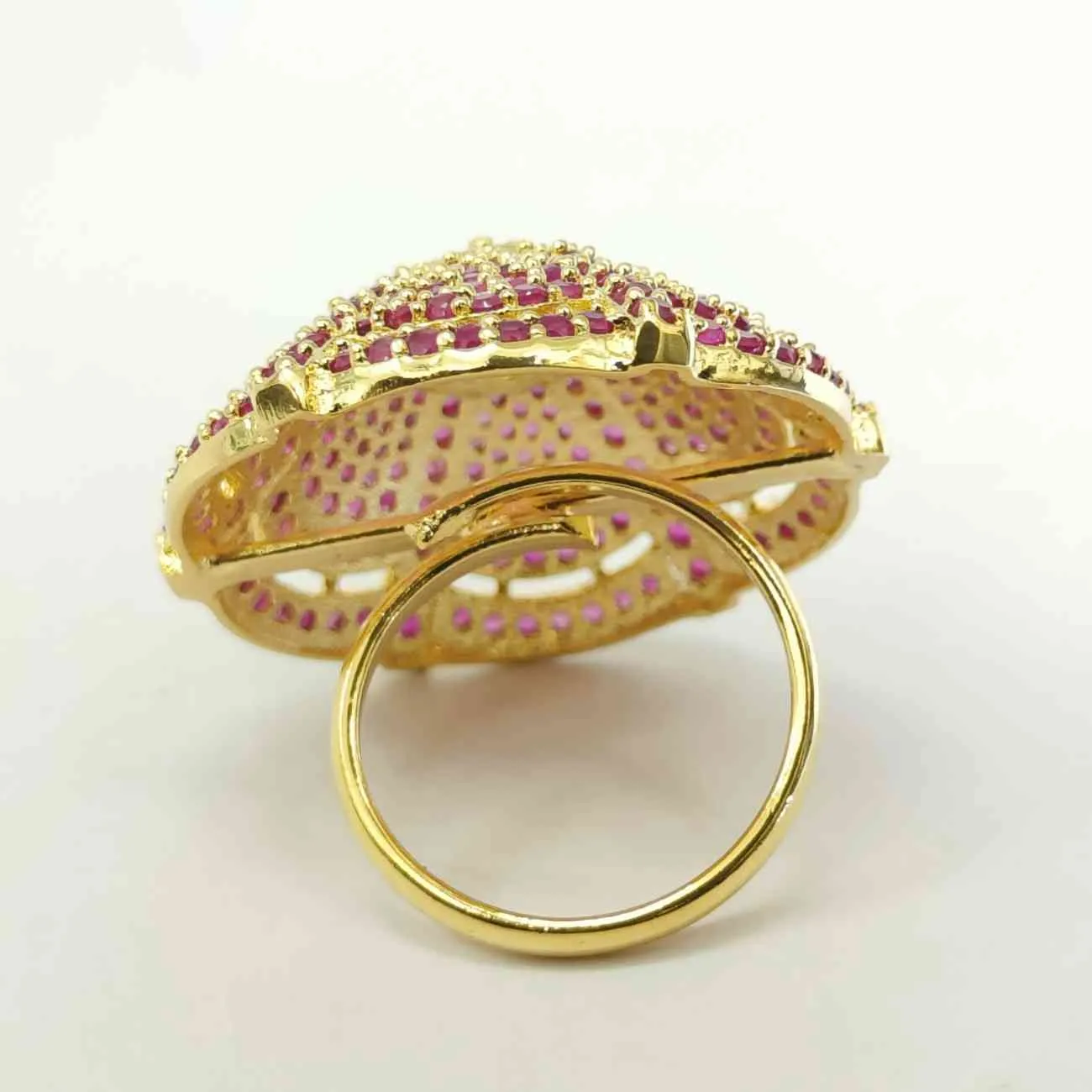 The Pink Delight in Gold plating