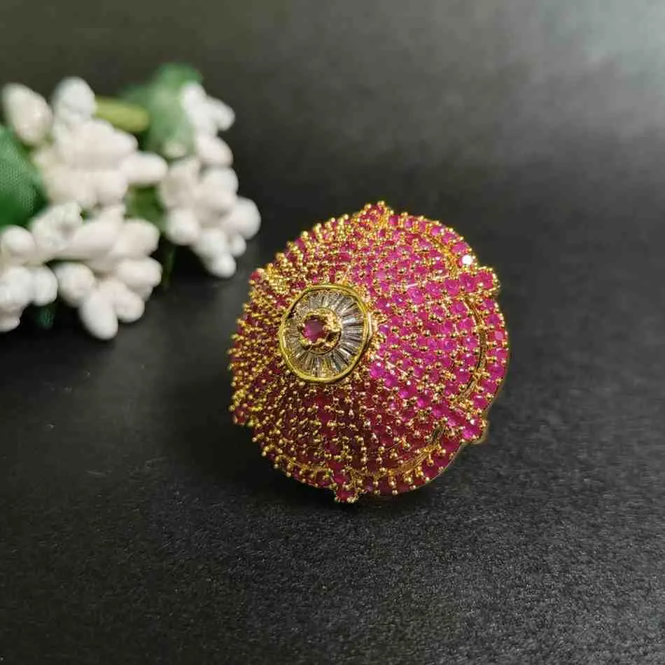 The Pink Delight in Gold plating