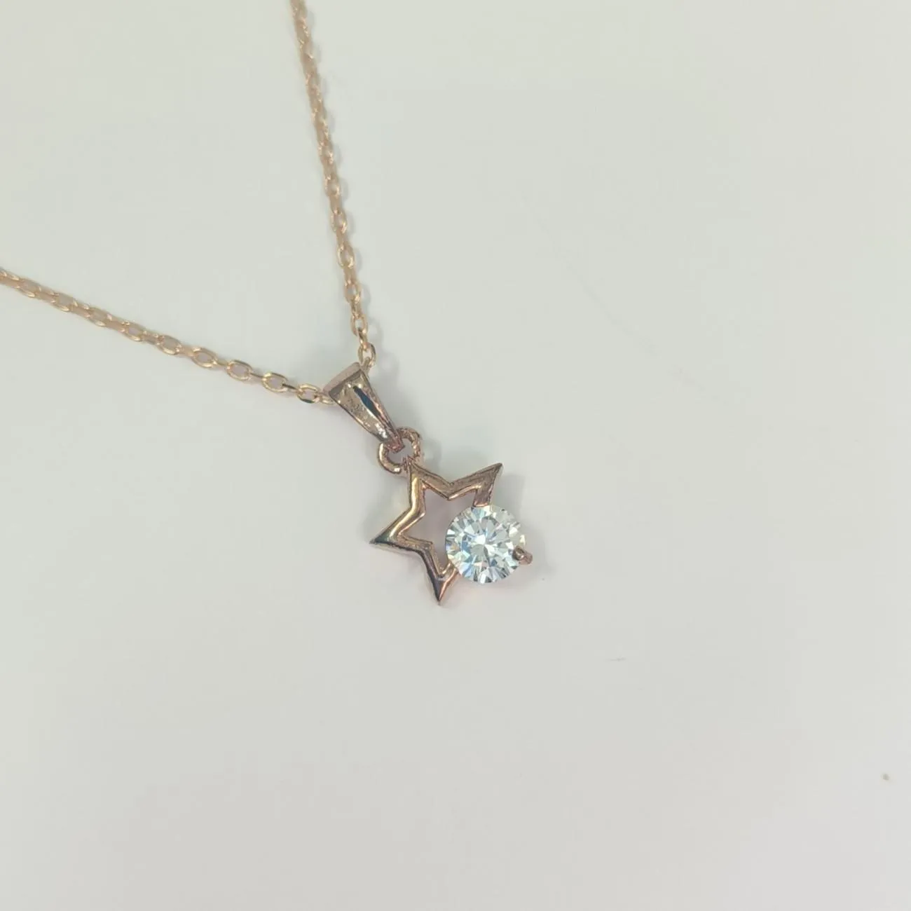 Tara RoseGold Plated Star Pendant Chain