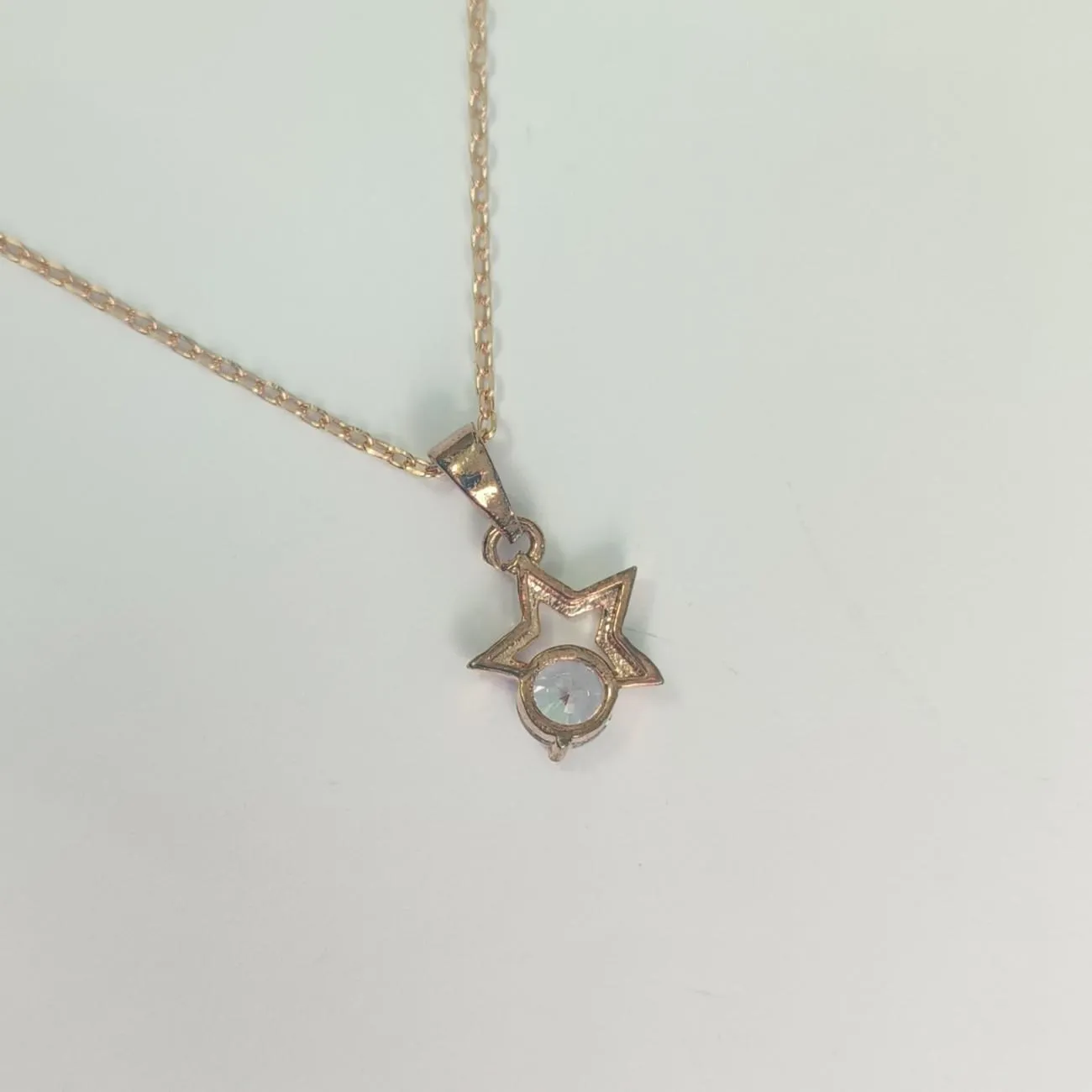 Tara RoseGold Plated Star Pendant Chain