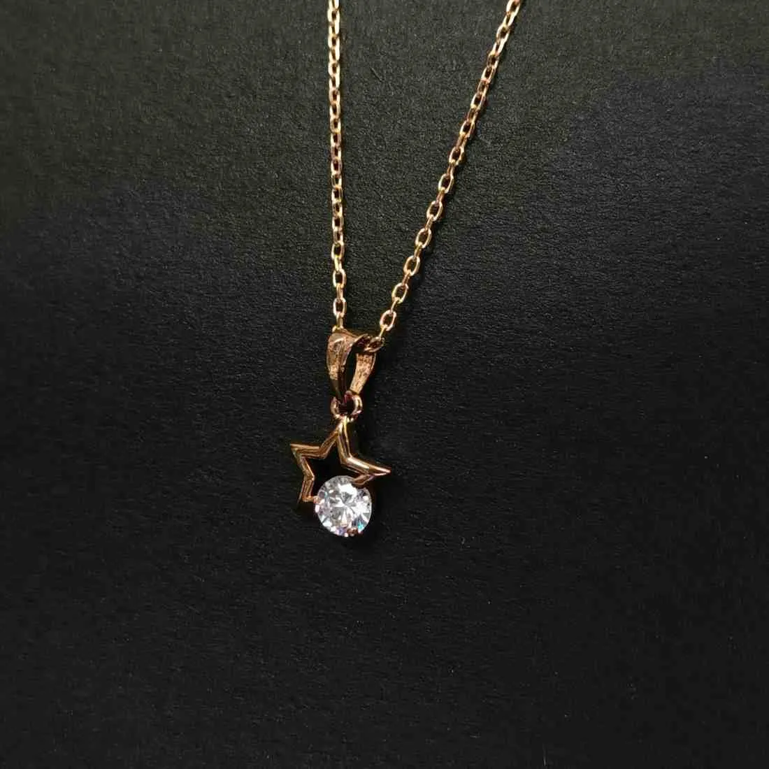 Tara RoseGold Plated Star Pendant Chain