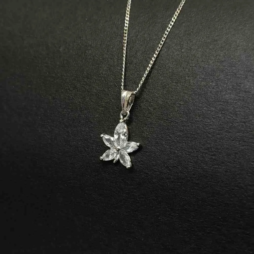 Petal Light Silver Plated Pendant Chain