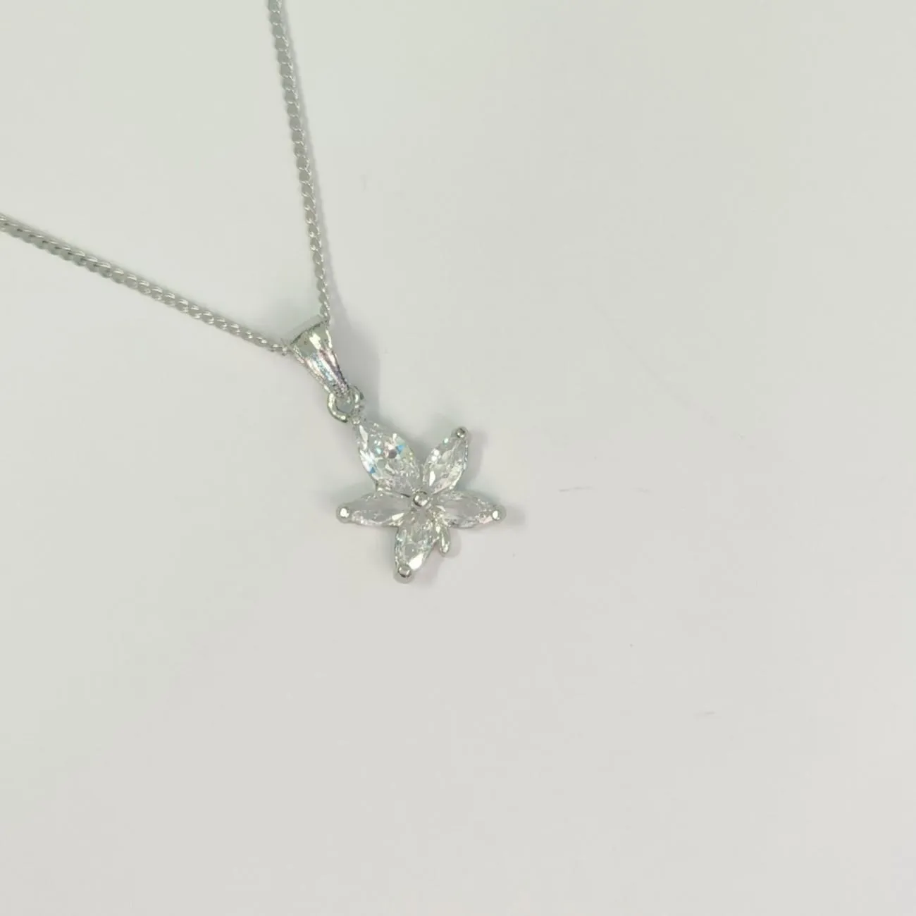 Petal Light Silver Plated Pendant Chain