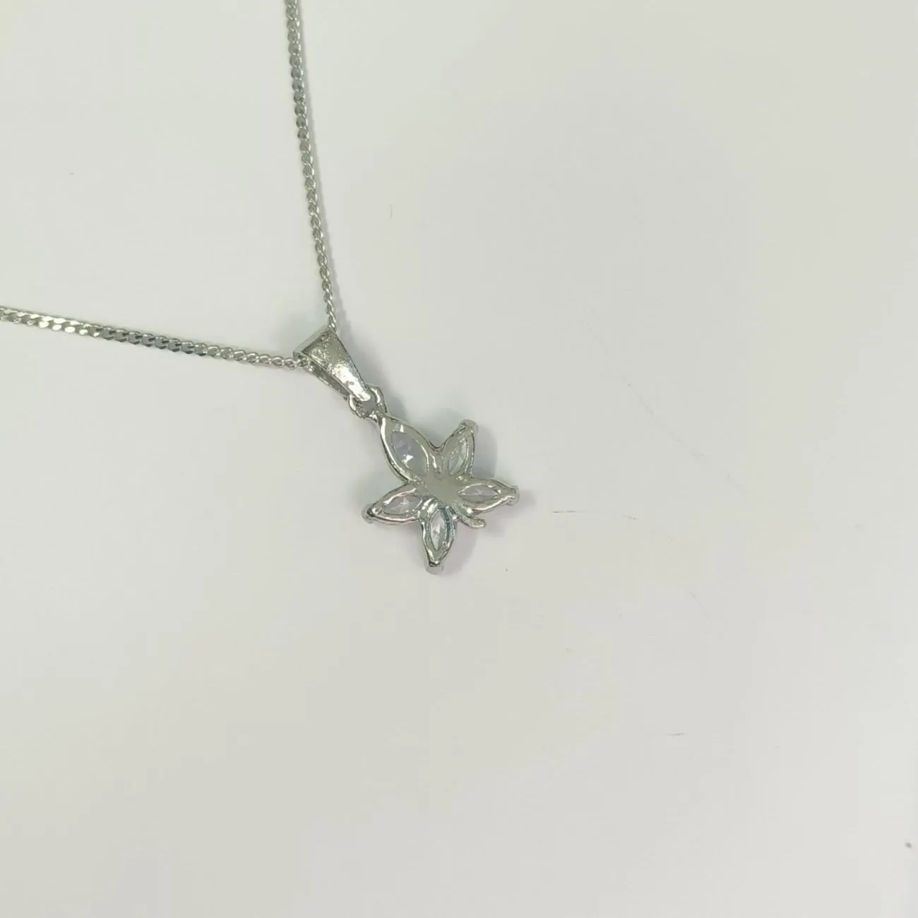 Petal Light Silver Plated Pendant Chain
