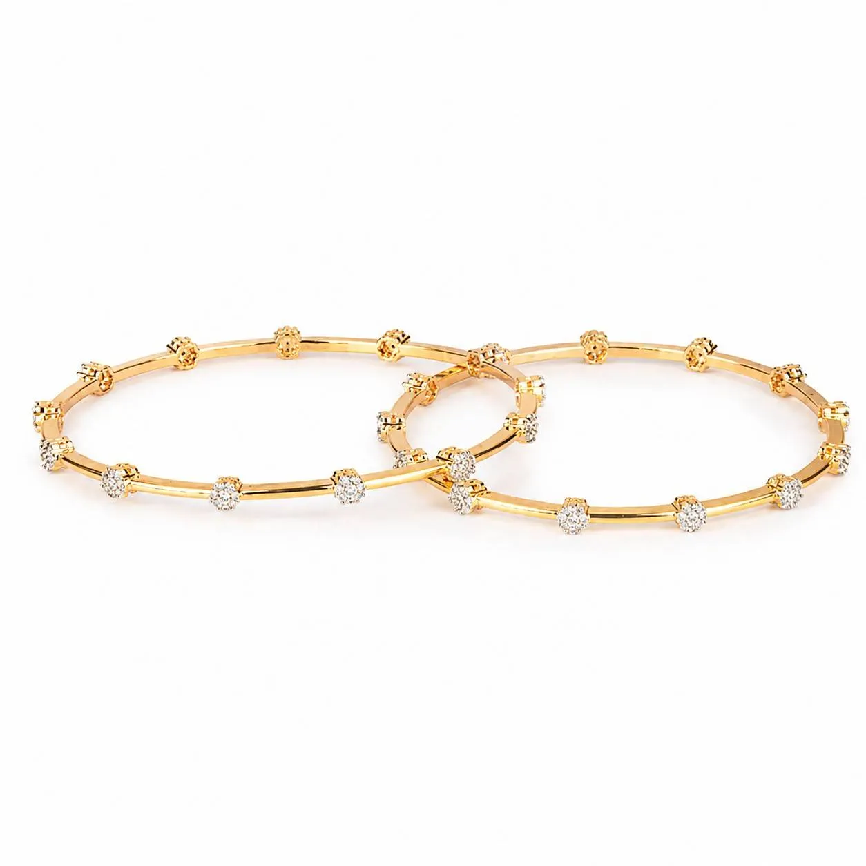 Golden Stud Orbit Bangles