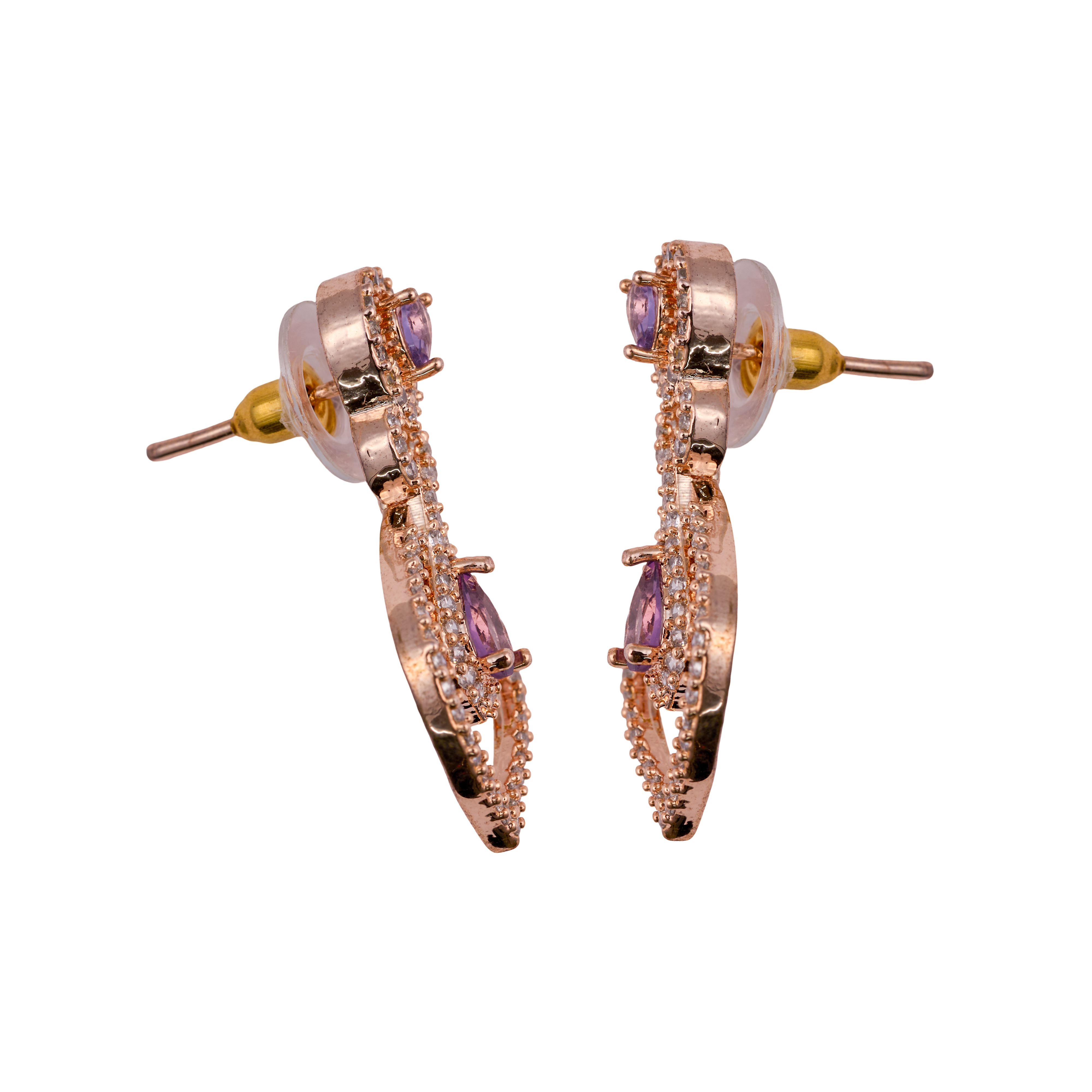 Dazzling Ruby Teardrop Charmer earrings