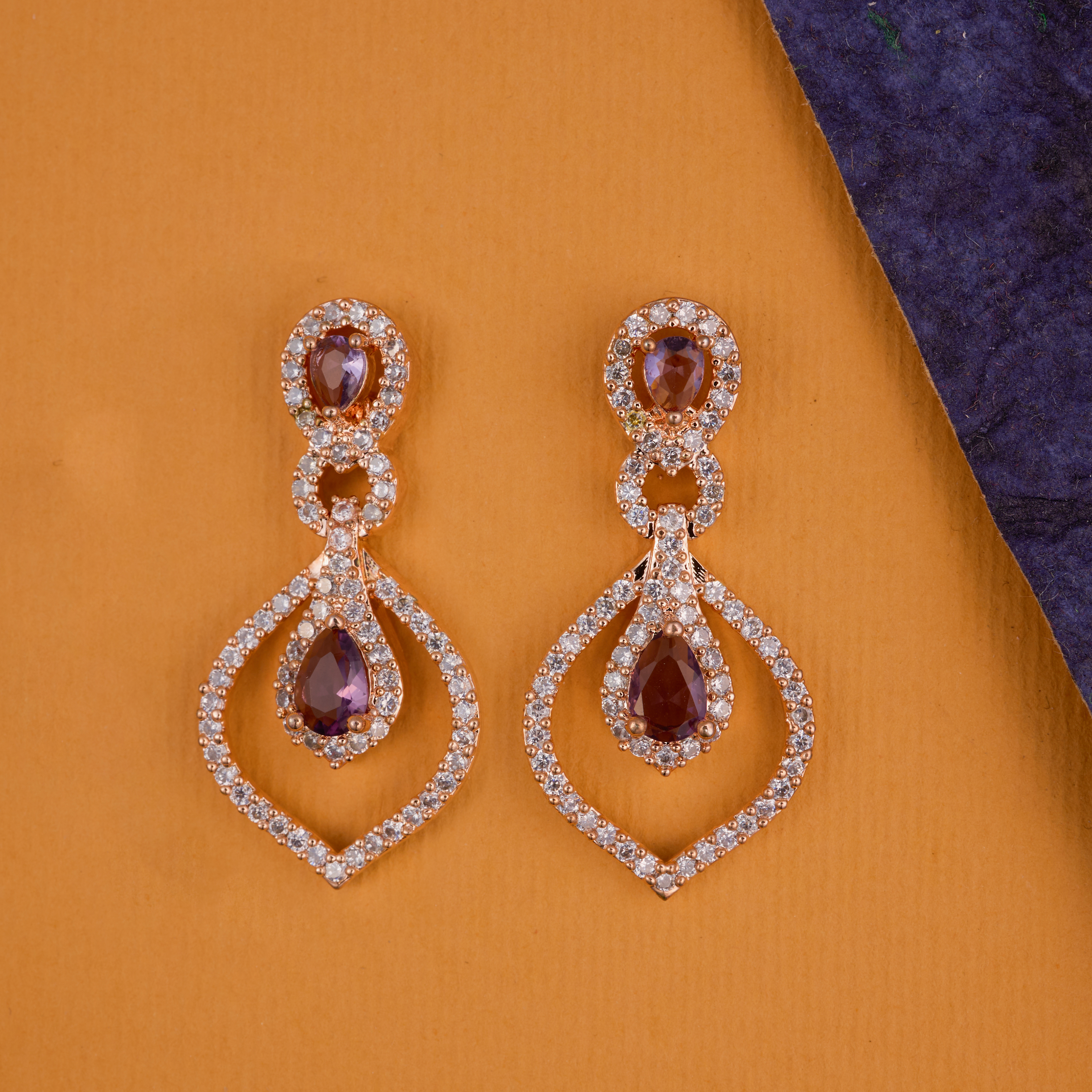 Dazzling Ruby Teardrop Charmer earrings