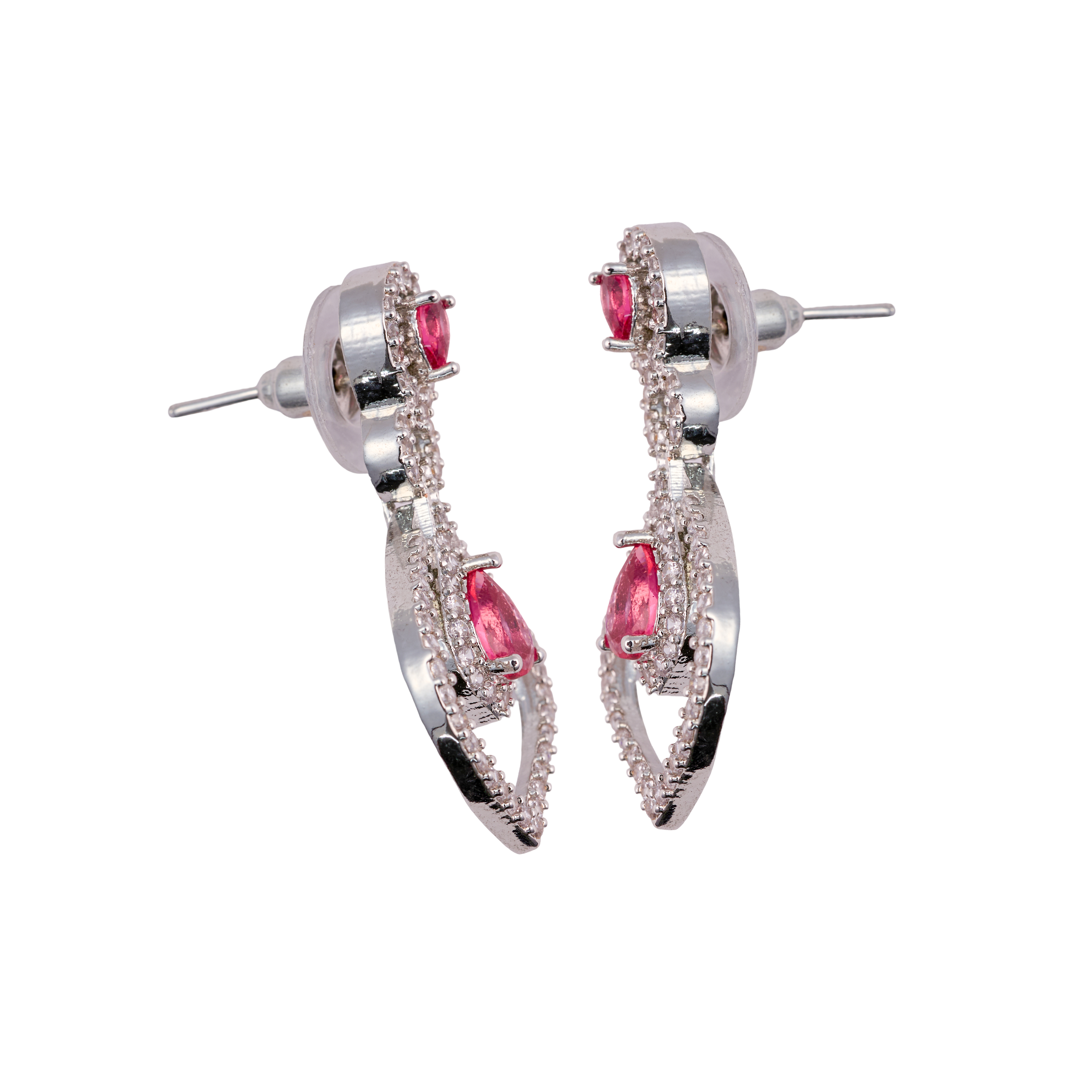 Dazzling Red Teardrop Charmer earrings