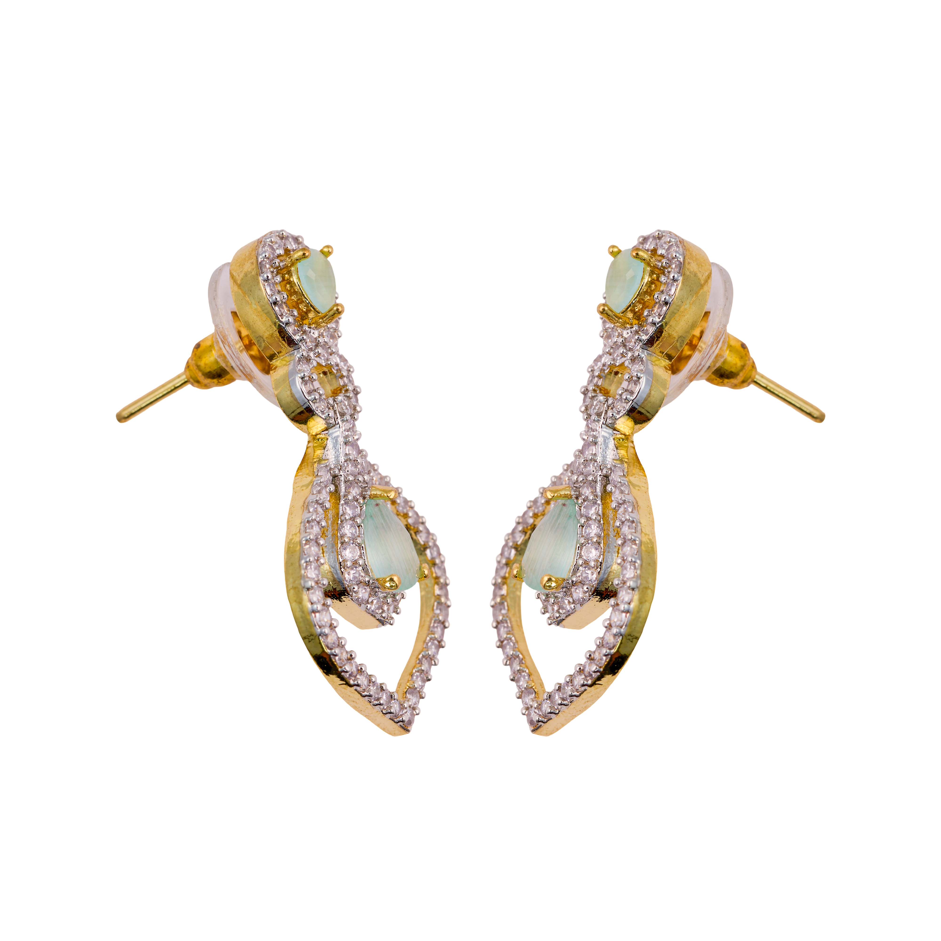 Dazzling Turquoise Teardrop Charmer earrings