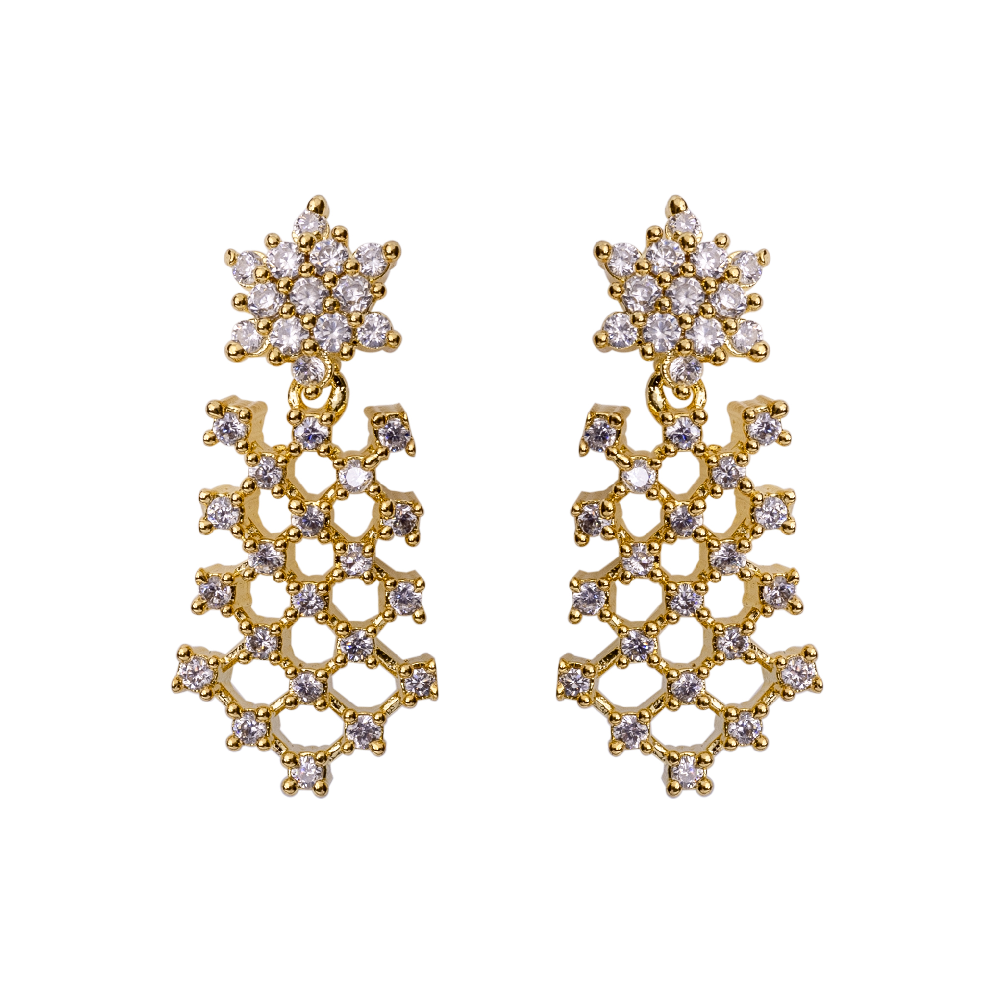 The Jazzy Golden Cross-Knit Necklace