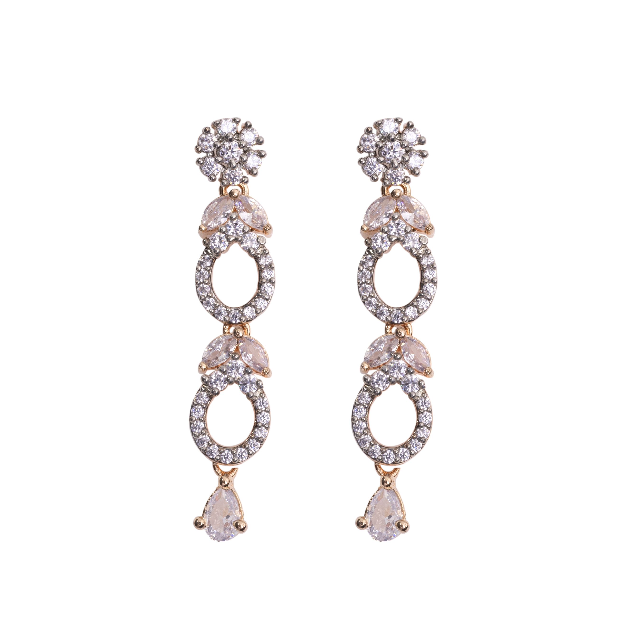 The Classic RoseGold Loop Necklace set.