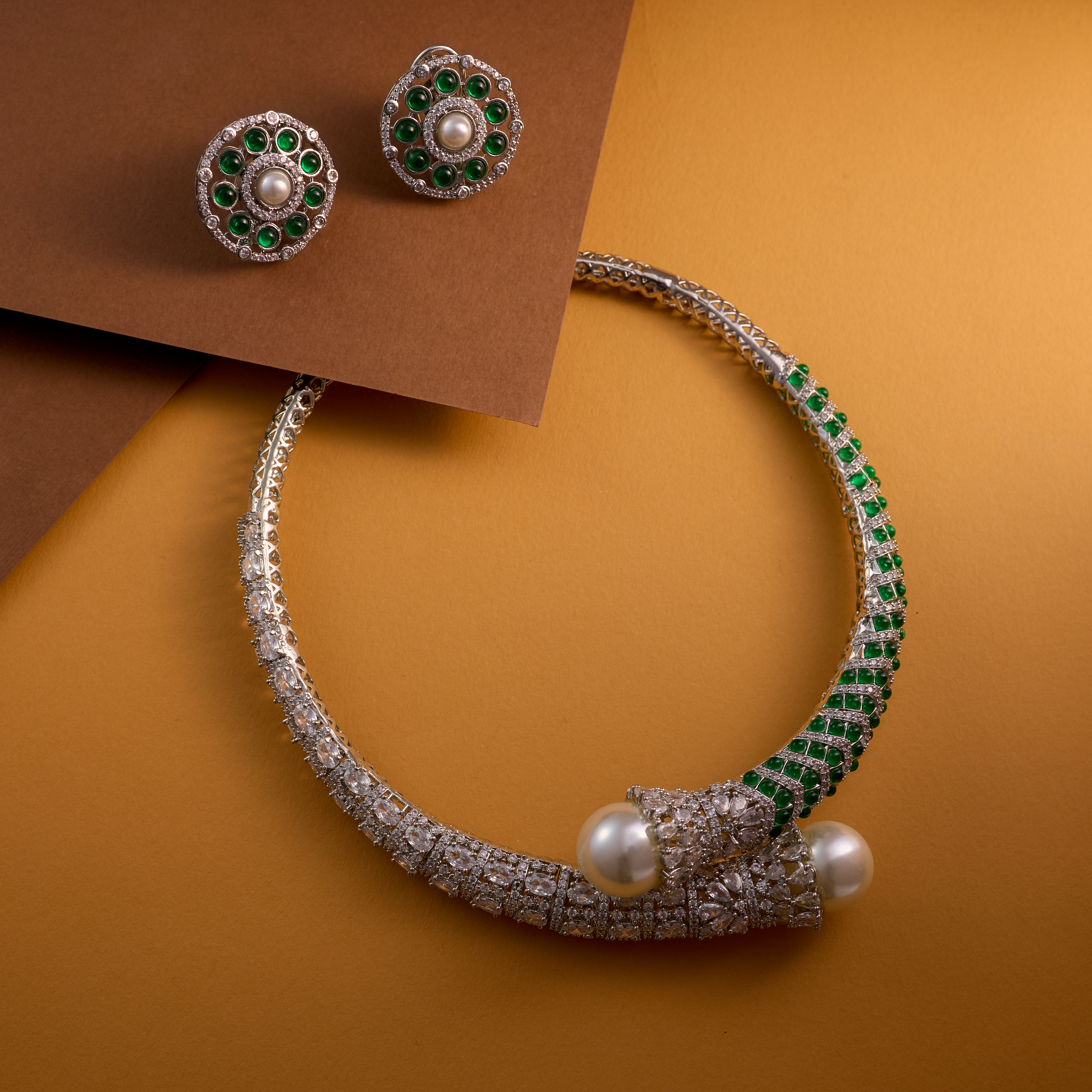 The Emerald Pearl Victorian Choker